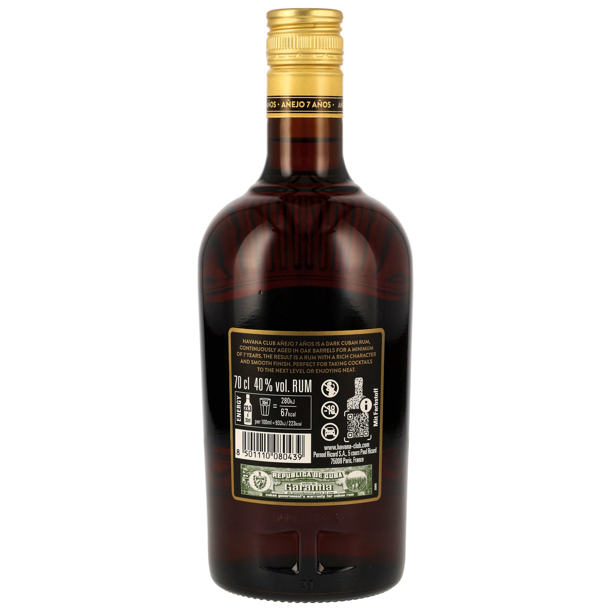 Havana Club 7 y.o. Neue Flaschenform