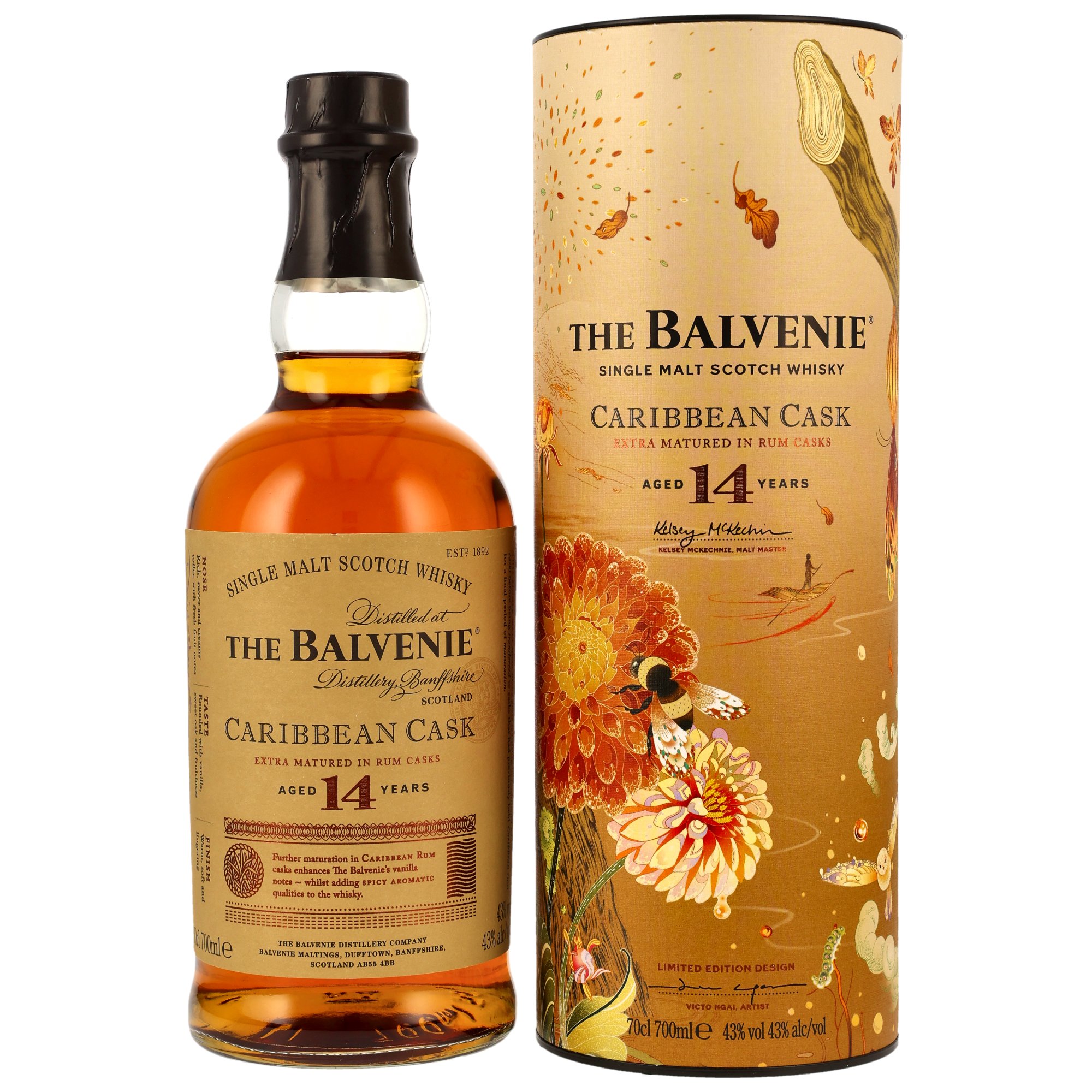 Balvenie 14 y.o. Caribbean Rum Cask - Limited Edition Victo Ngai