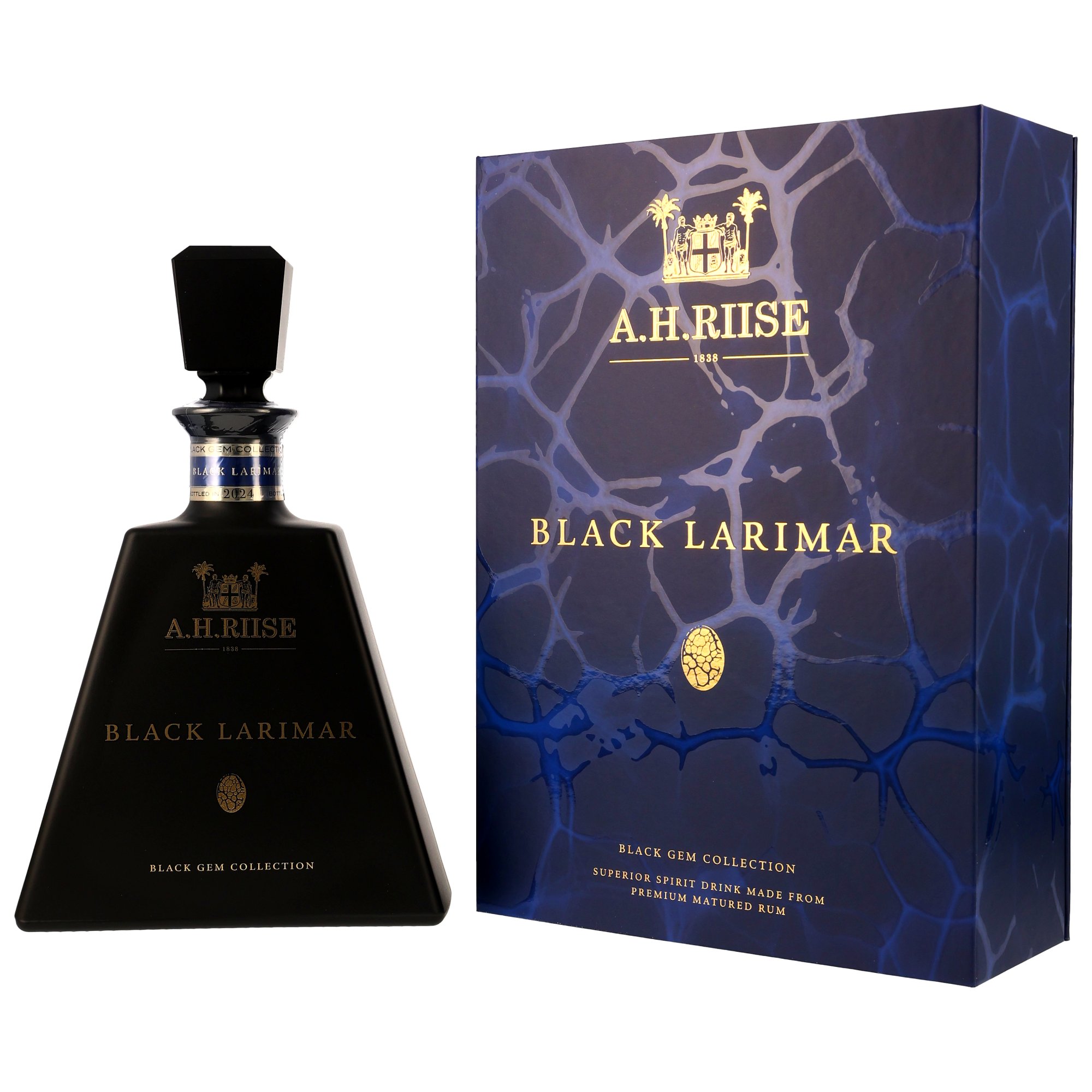 A.H. Riise Black Larimar - Black Gem Collection