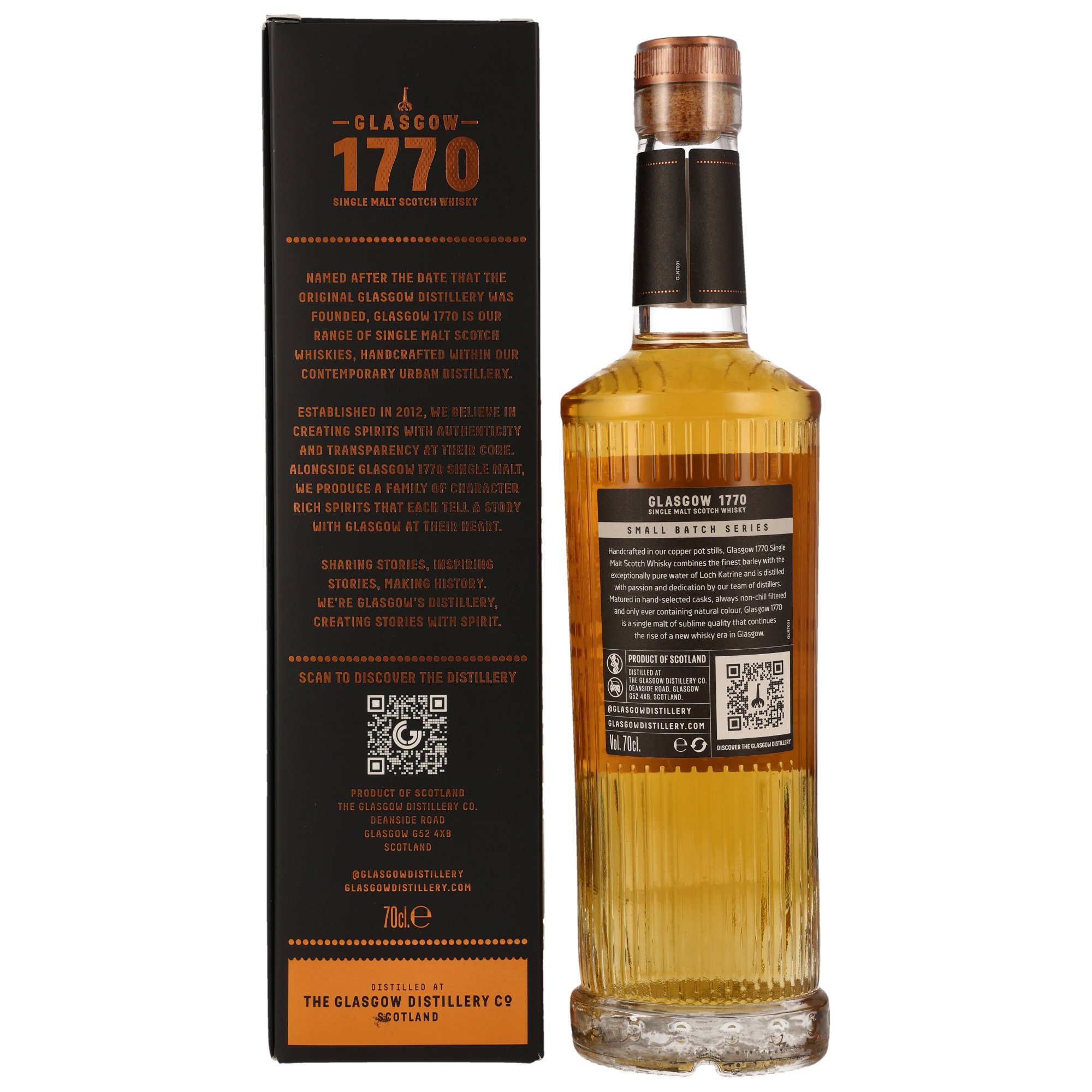 Glasgow 1770 - 2018/2023 - 5 y.o. - Triple Distilled Cognac Cask Finish #18/965, 18/