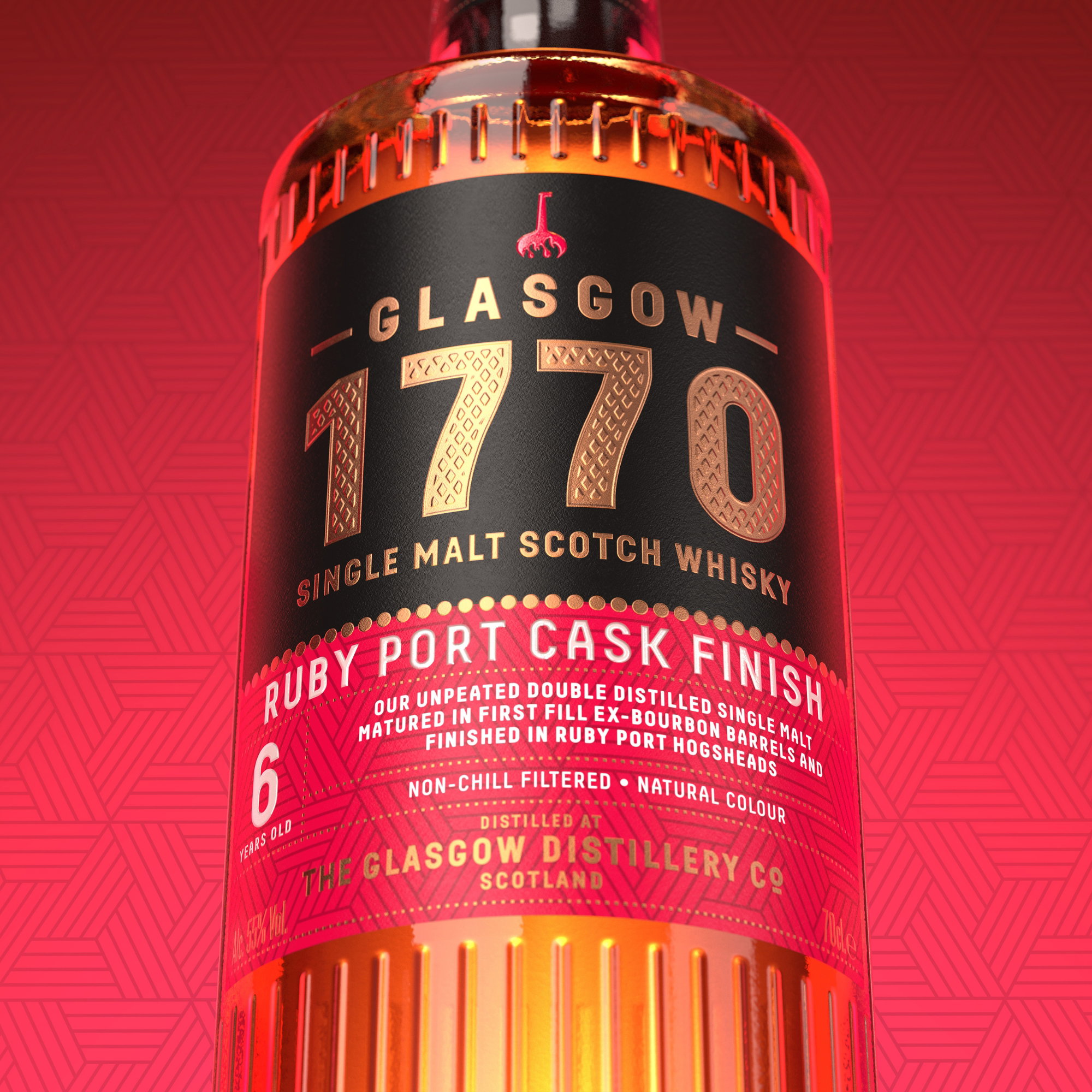 Glasgow 1770 - 2018/2025 - 6 y.o. - Ruby Port Cask Finish