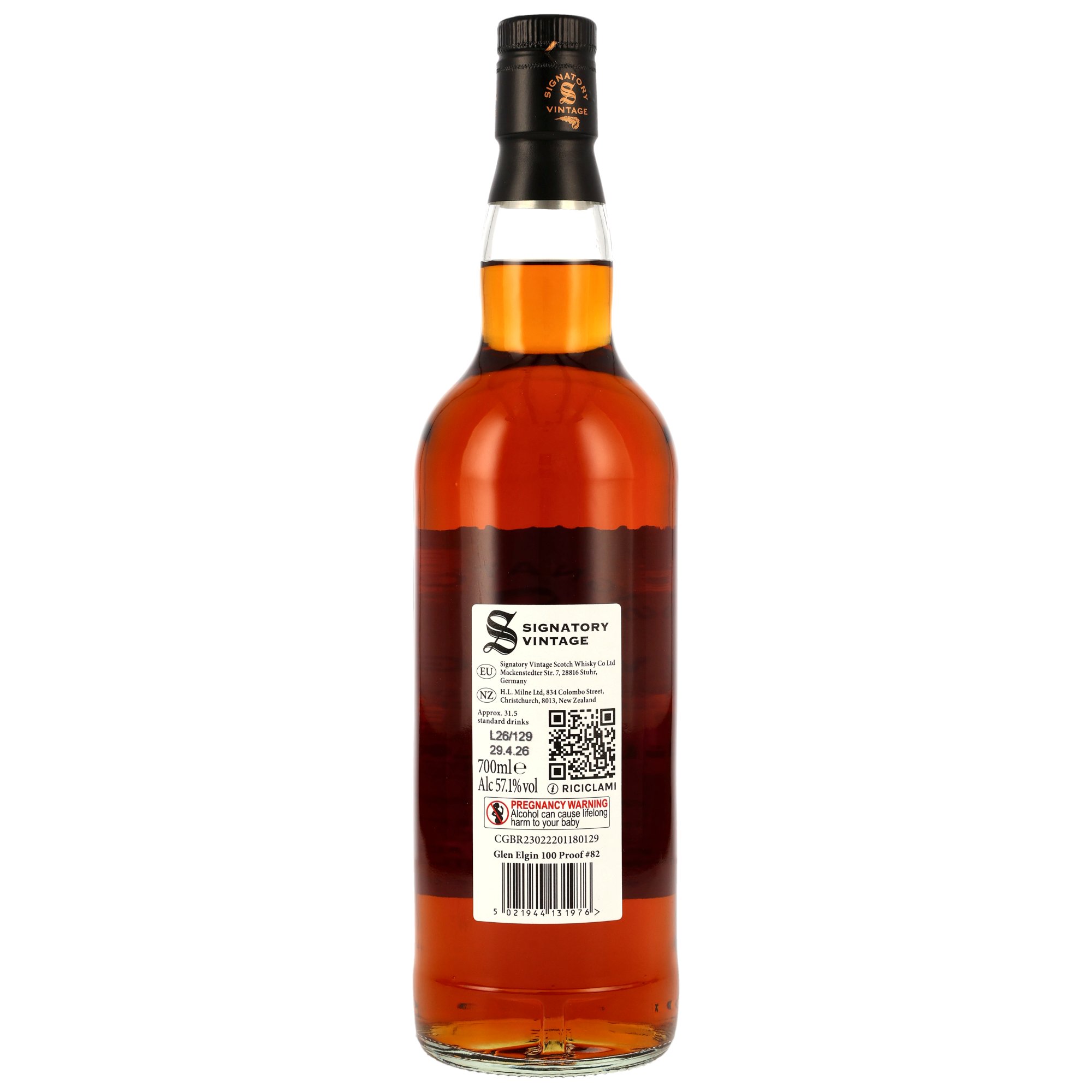 Glen Elgin 2011/2026 - 14 y.o. - Oloroso Sherry Butts Finish - Signatory 100 PROOF Edition #82