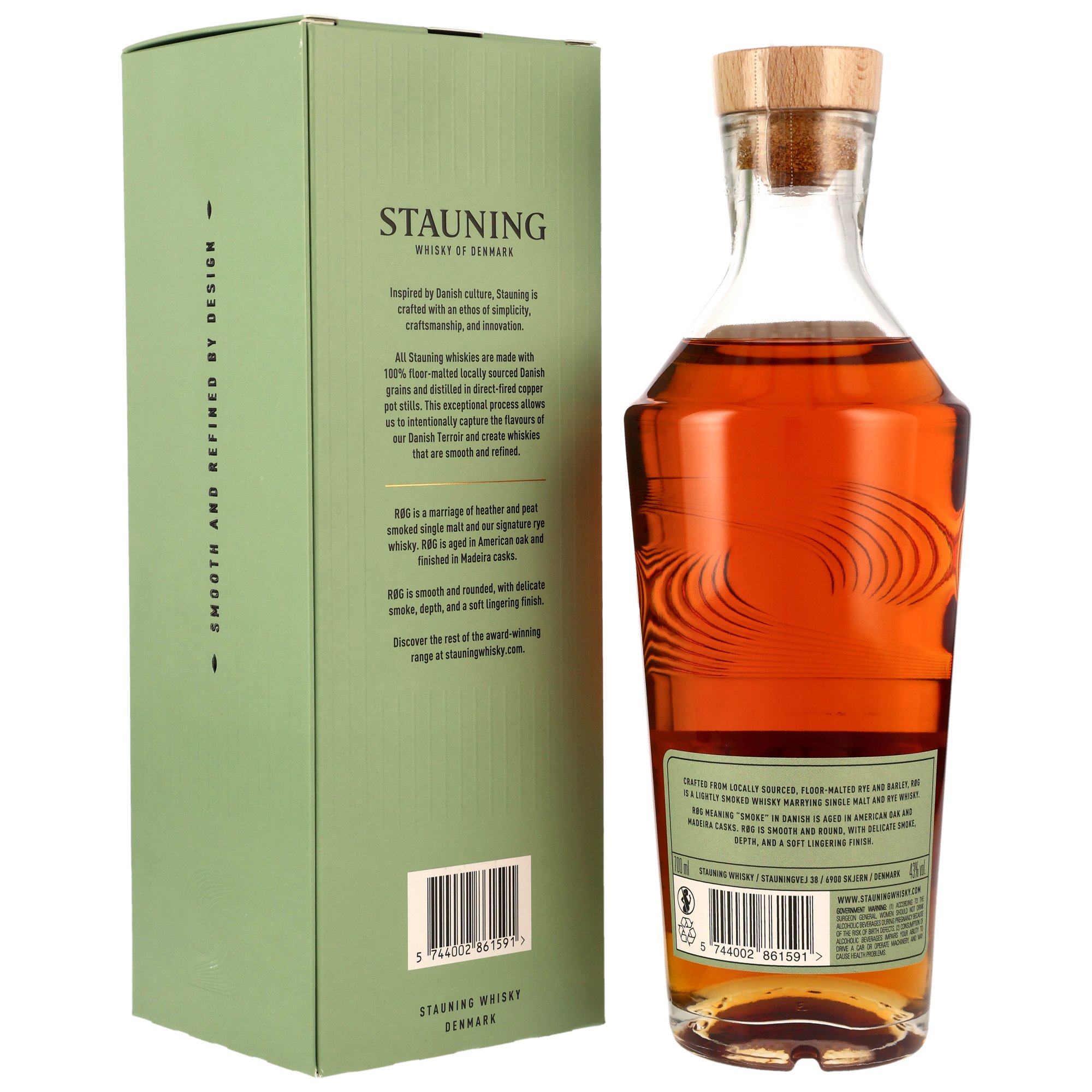 Stauning RØG Rög - Smoked Double Malt Danish Whisky