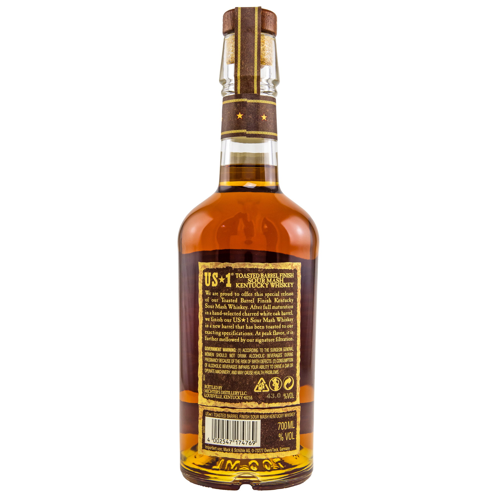 Michters Toasted Barrel Finish Sour Mash