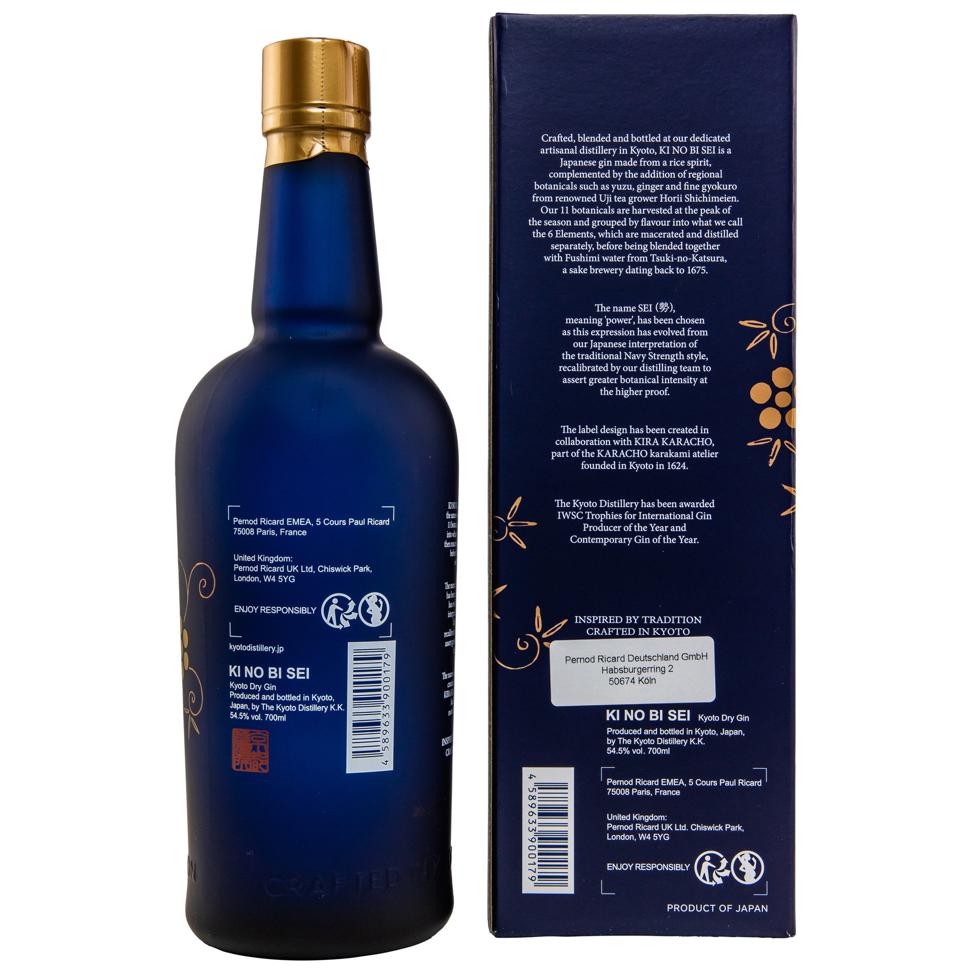 KINOBI - Kyoto Dry Gin Ki No Bi - SEI - Gin (Japan)