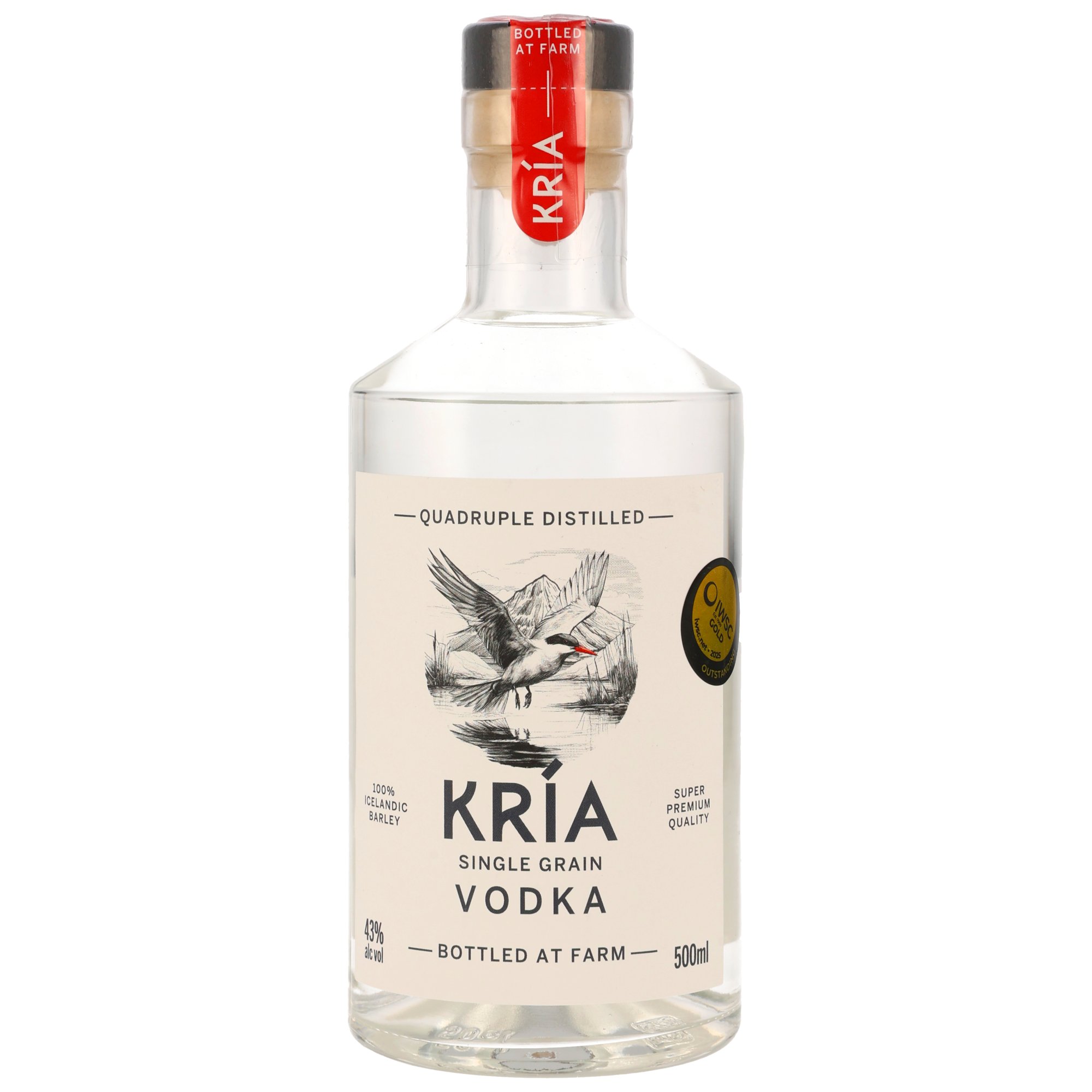Kria Icelandic Single Grain Vodka by Eimverk (Floki)