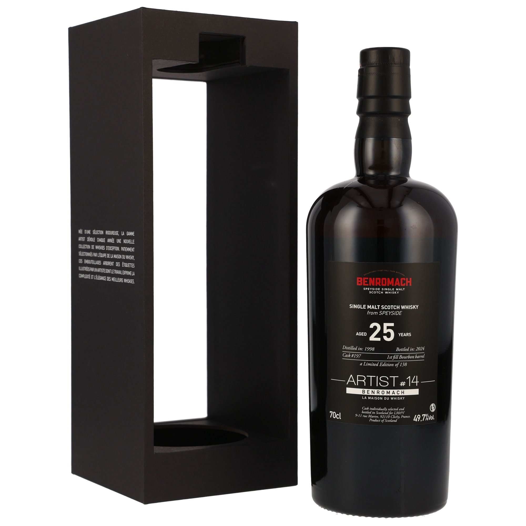 Benromach 1998/2024 - 25 y.o. - 1st Fill Bourbon Barrel #197 - Artist #14