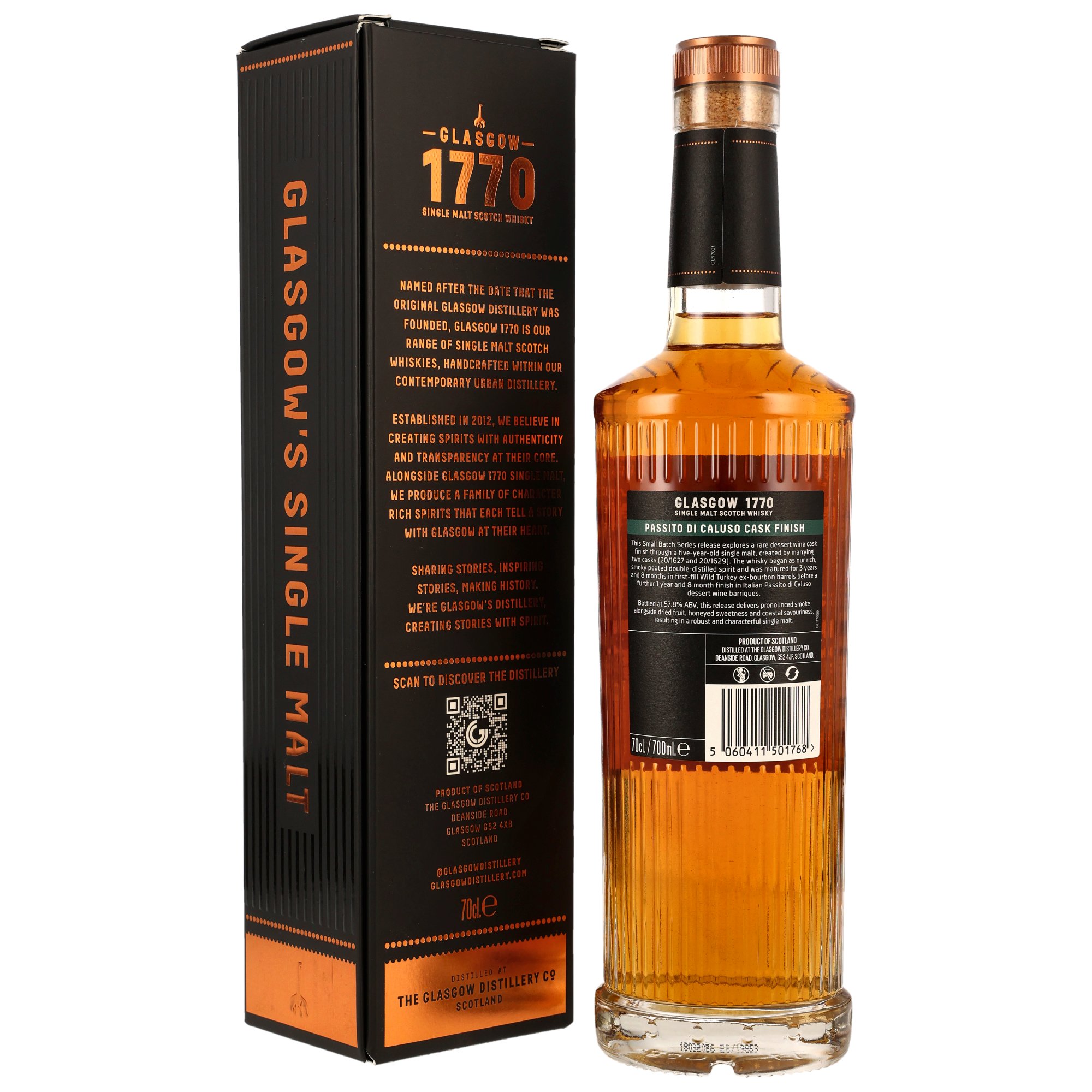 Glasgow 1770 - 2020/2026 - 5 y.o. - Peated Passito di Caluso Cask Finish