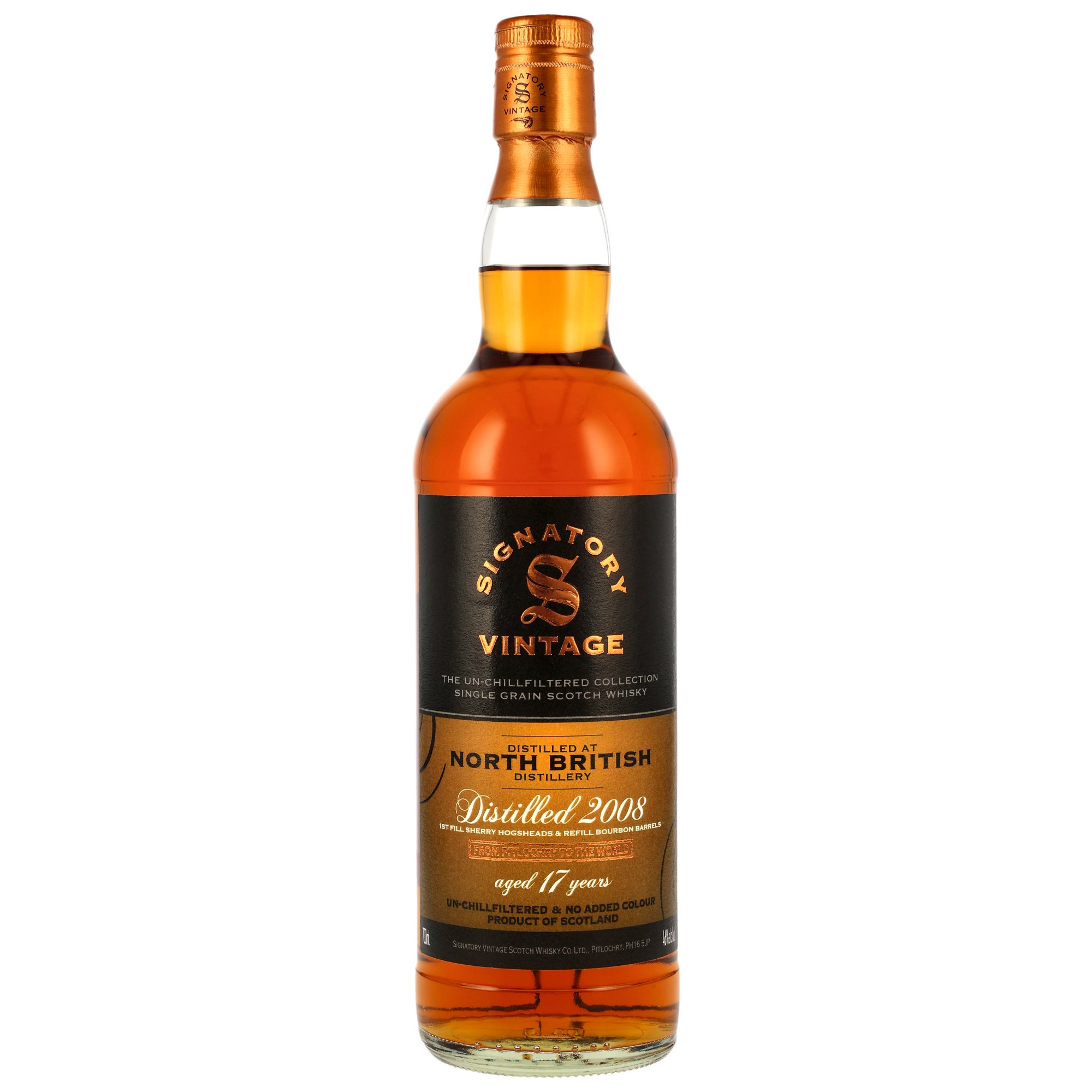North British 2008/2026 - 17 y.o. -1st Fill Sherry & Refill Bourbon Casks - Sig un-chill
