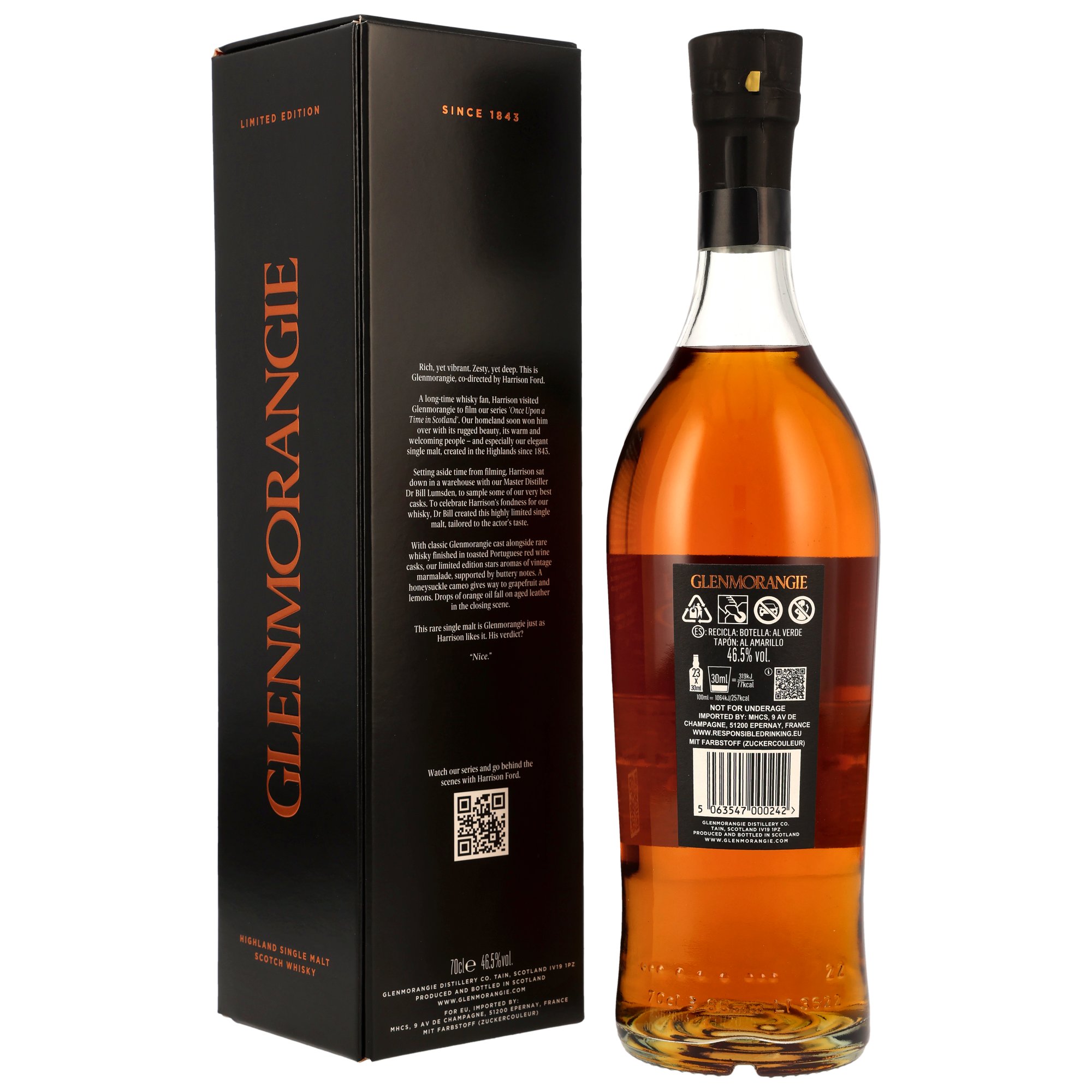Glenmorangie Harrison Ford Limited Edition - Toasted Portuguese Red Wine Cask Finish