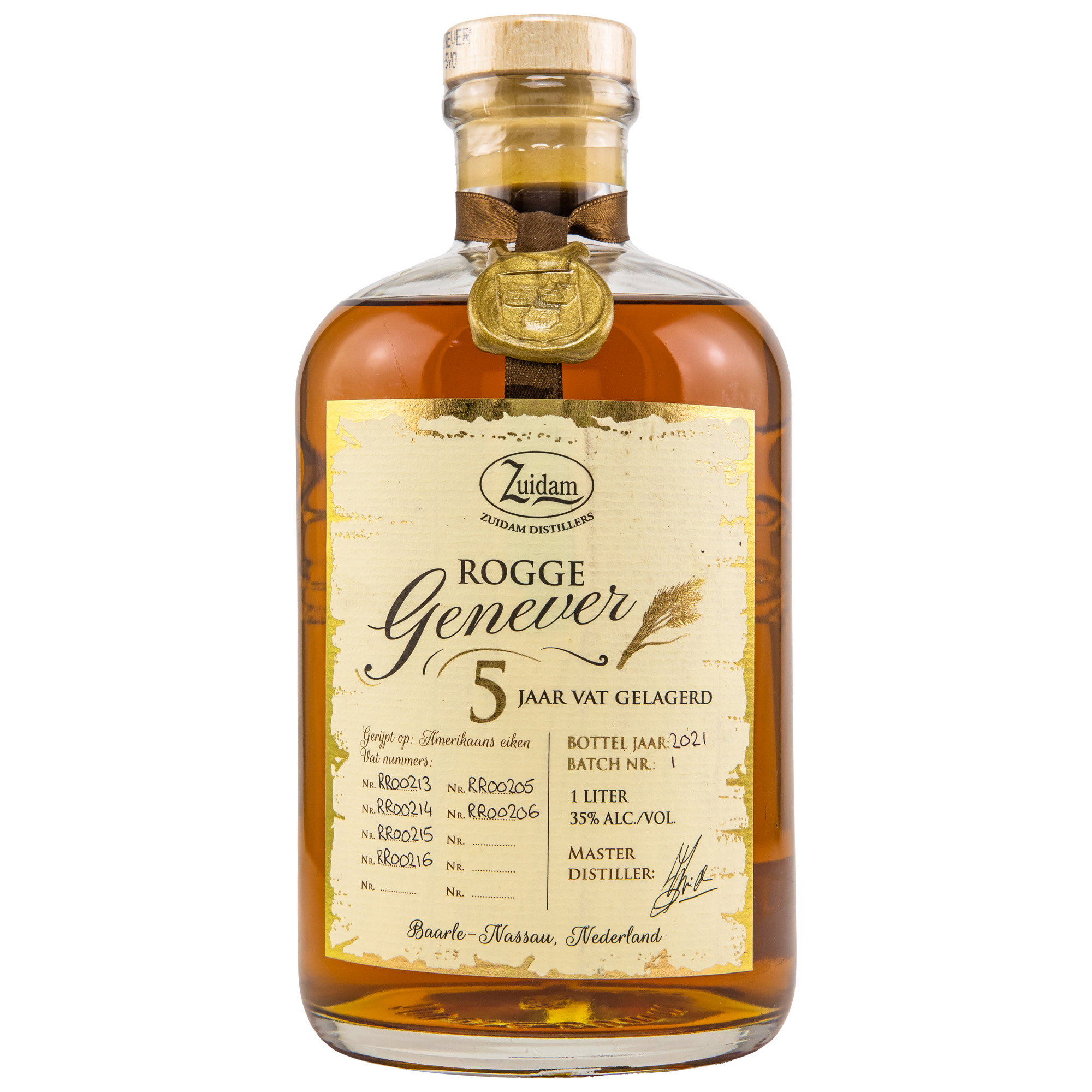 Zuidam Rogge Genever 5 y.o. - LITER