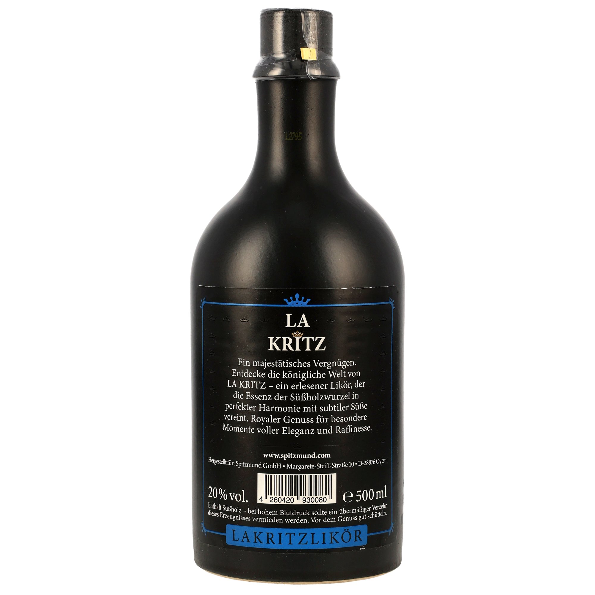 Spitzmund La Kritz - Lakritzlikör - neue Ausstattung