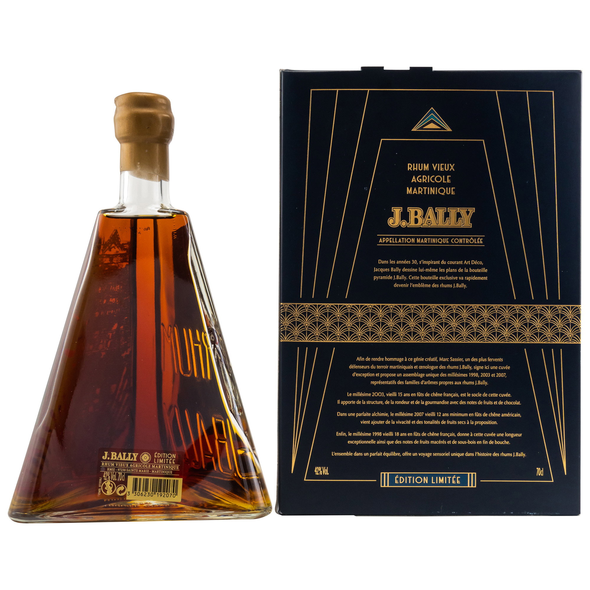 J.Bally Rhum Vieux Agricole Edition Art Deco