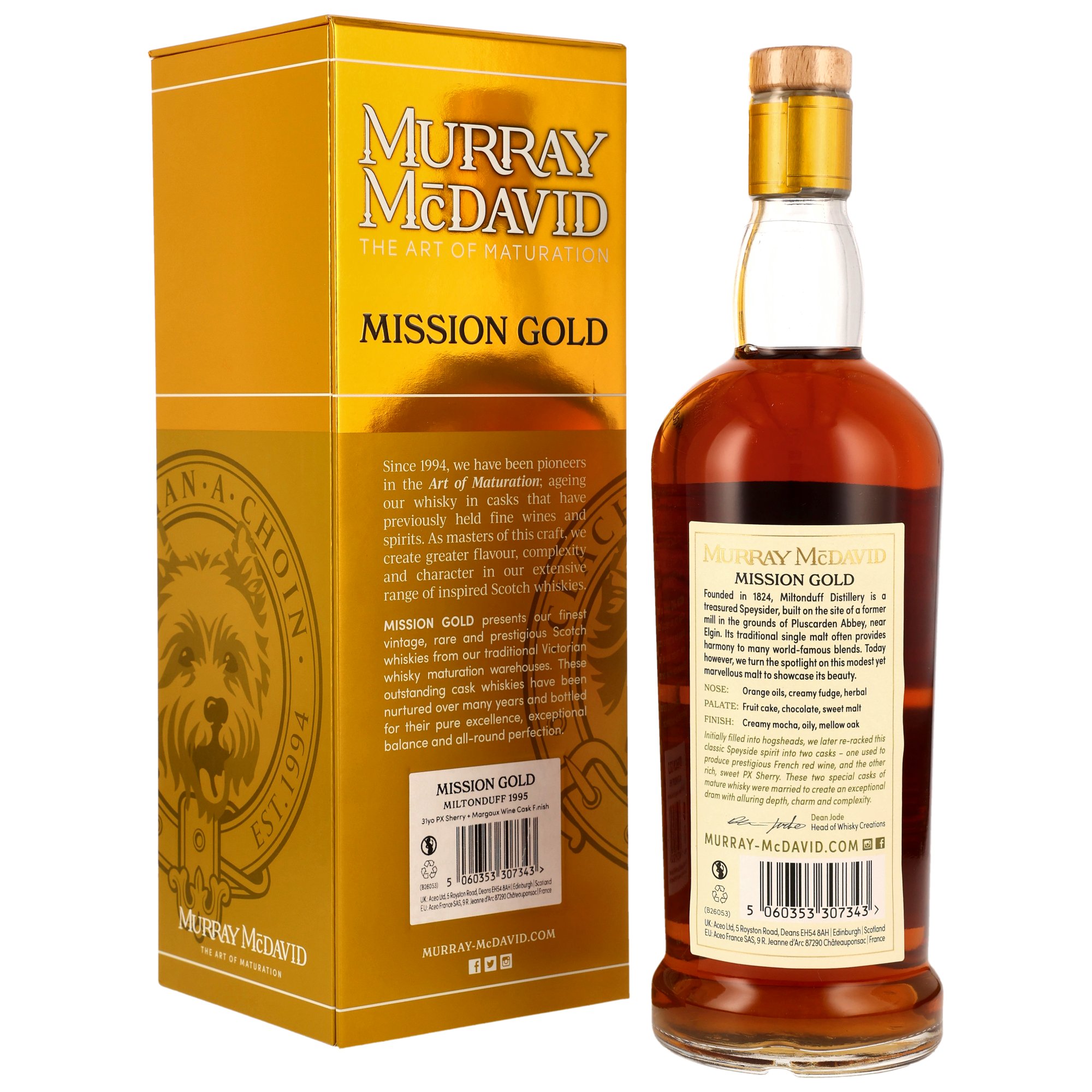 Miltonduff 1995/2026 - 31 y.o. - PX Sherry + Margaux Wine Cask Finish - Murray McDavid