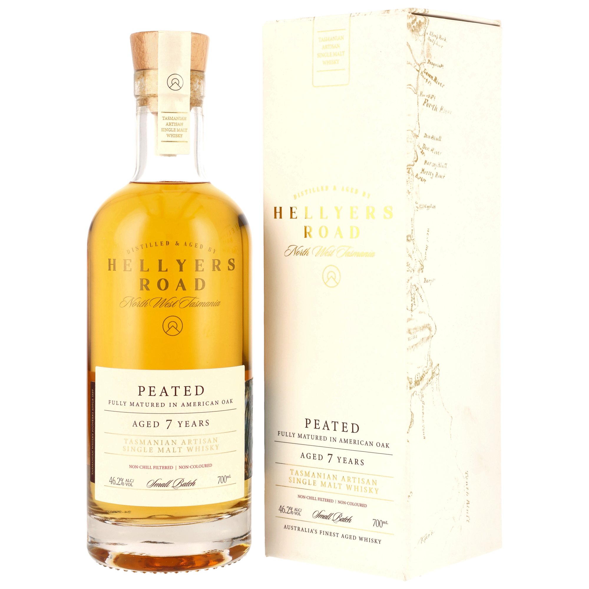 Hellyers Road 7 y.o. Slightly Peated (Tasmanien)