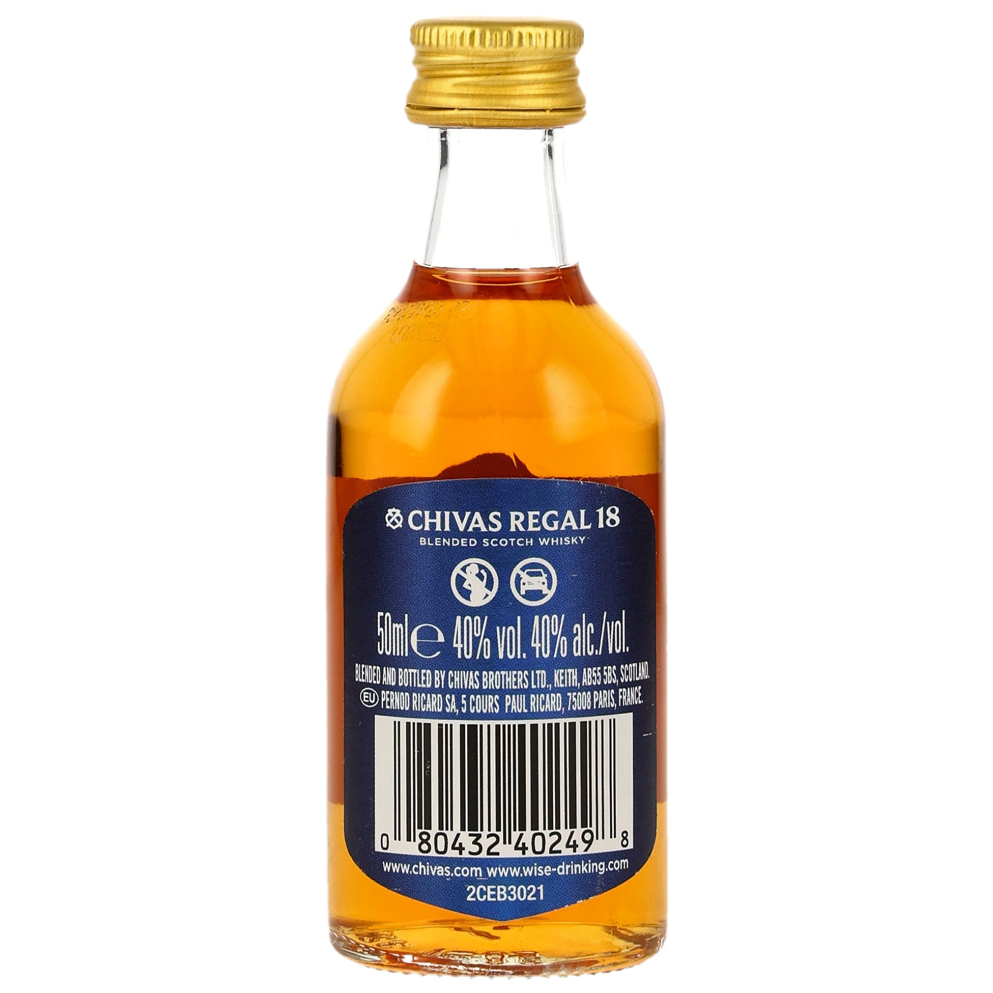 Chivas 18 y.o. Gold Signature - Mini - neues Design