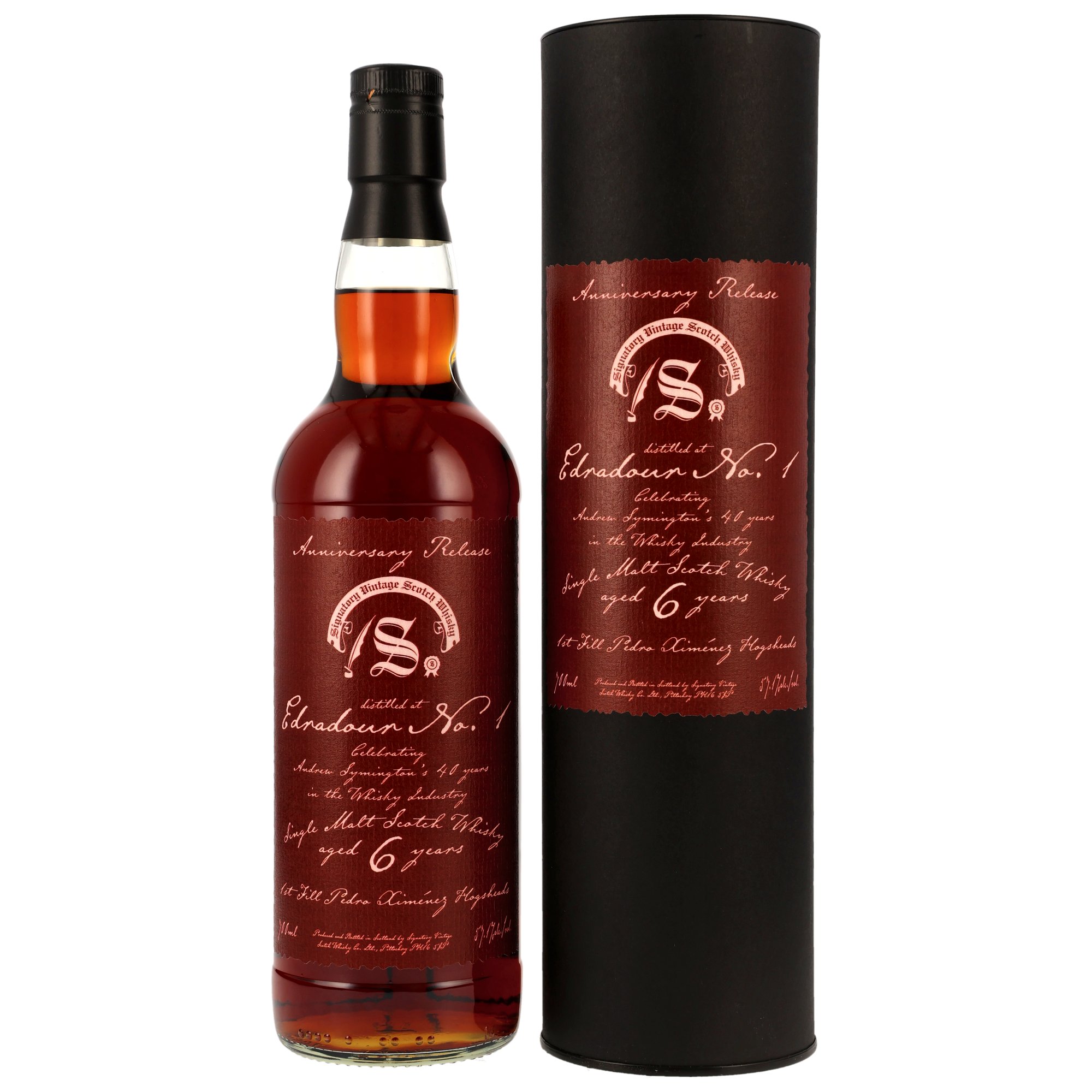 Edradour No.1 2020/2026 - 6 y.o. - 1st Fill PX Hogsheads - Anniversary Release