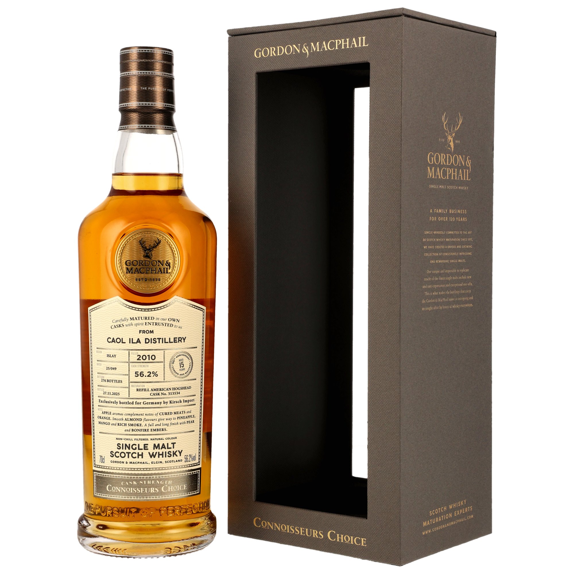 Caol Ila 2010/2025 - 15 y.o. - Refill American Hogahead #313534 - G&M CC CS - Kirsch