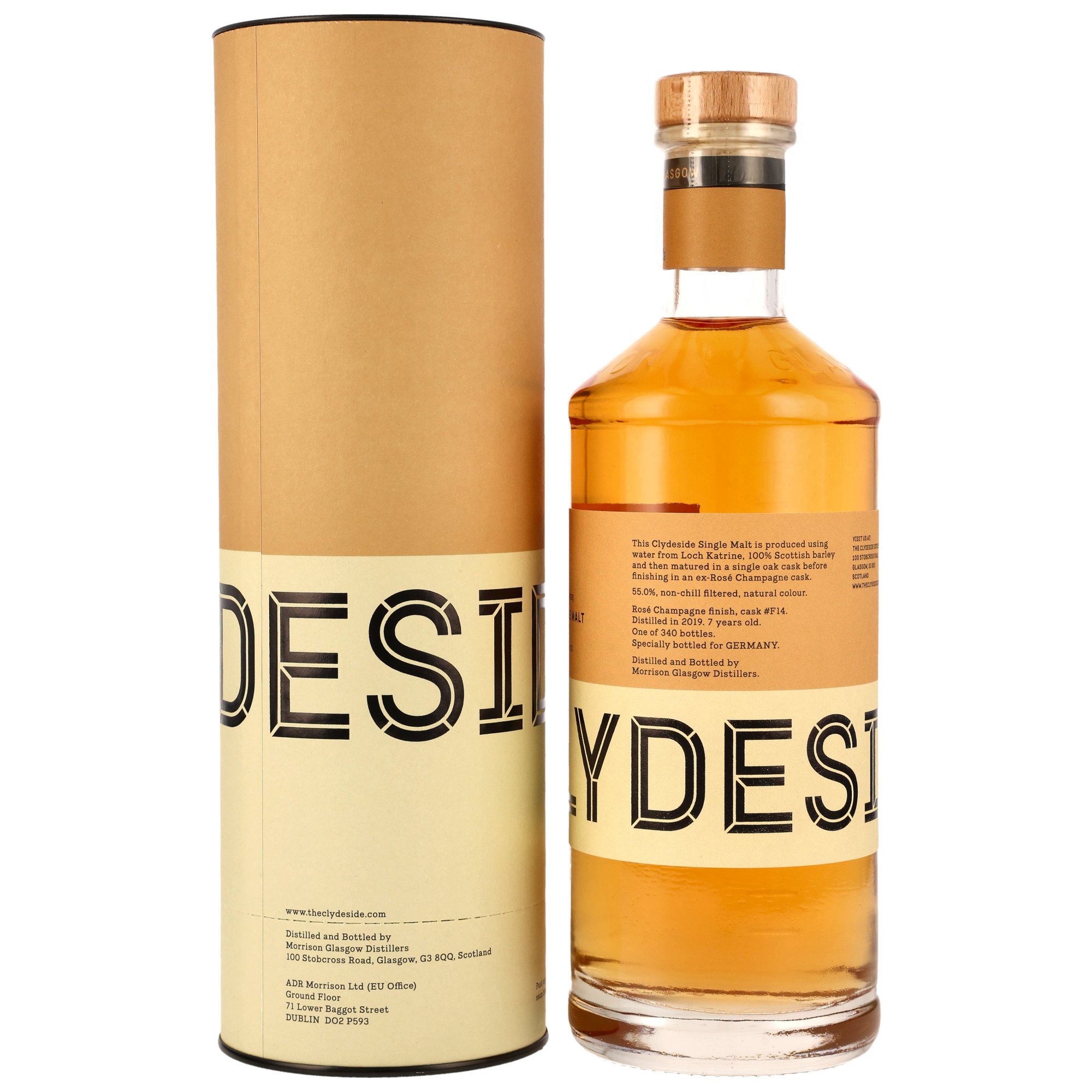 Clydeside 2019/2026 - 7 y.o. -  Rose Champagne Cask Finish #F14