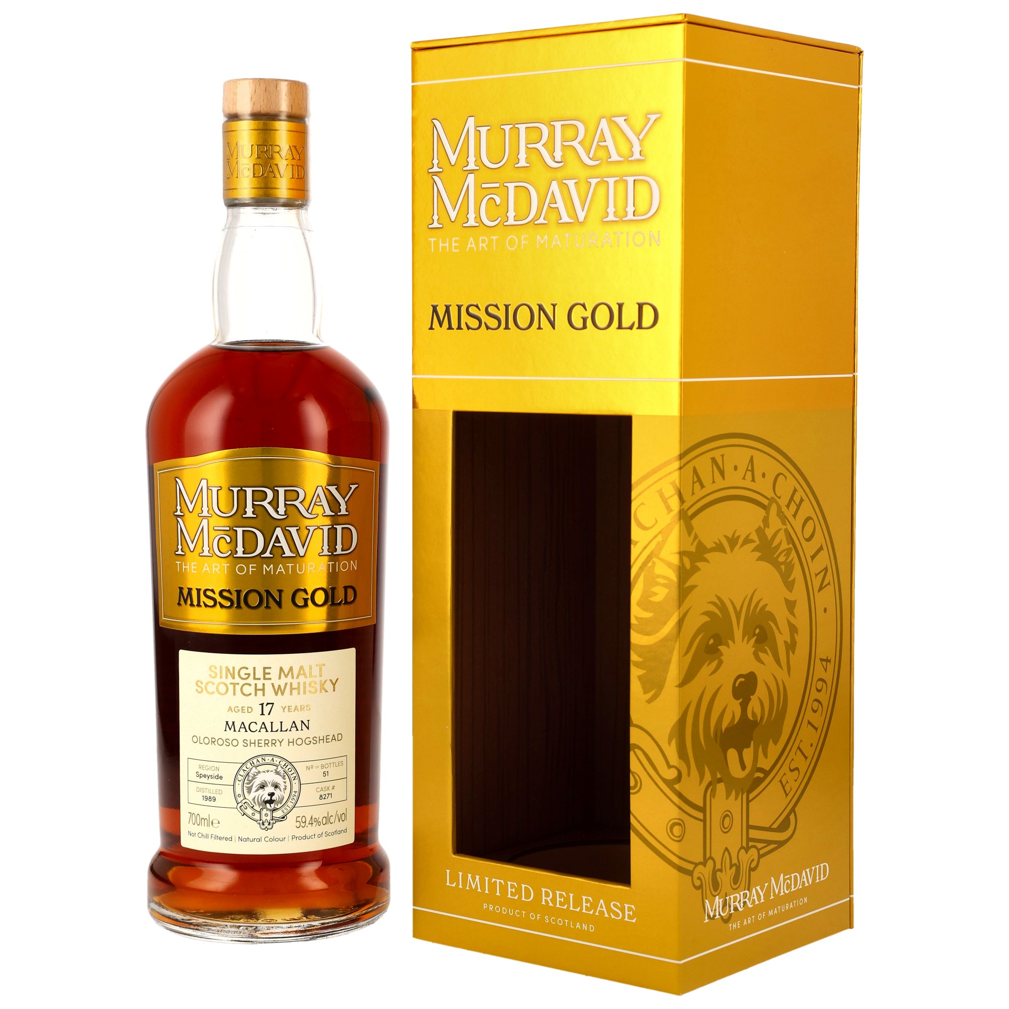 Macallan 1989 - 17 y.o. - Oloroso Sherry Hogshead #8271 - Murray McDavid