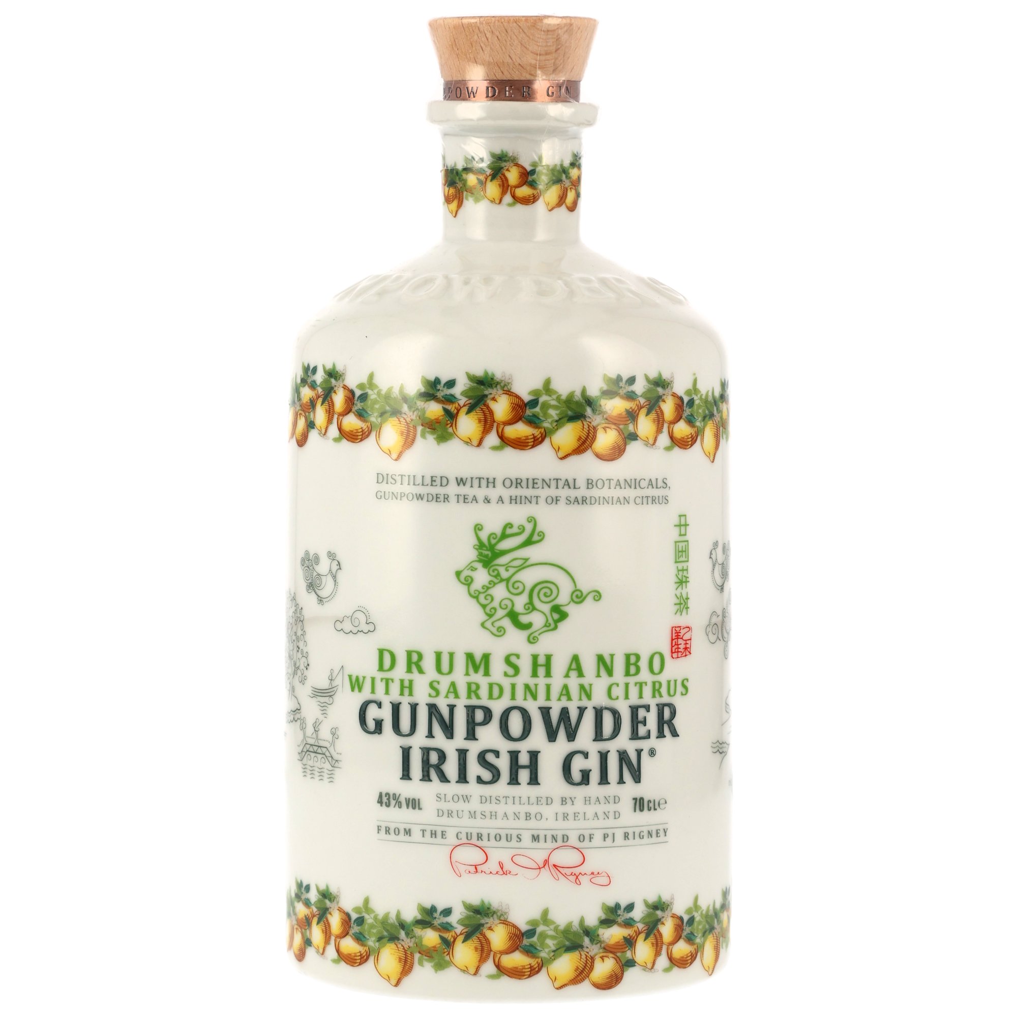 Drumshanbo Gunpowder Gin Sardinian Citrus - in Keramikflasche
