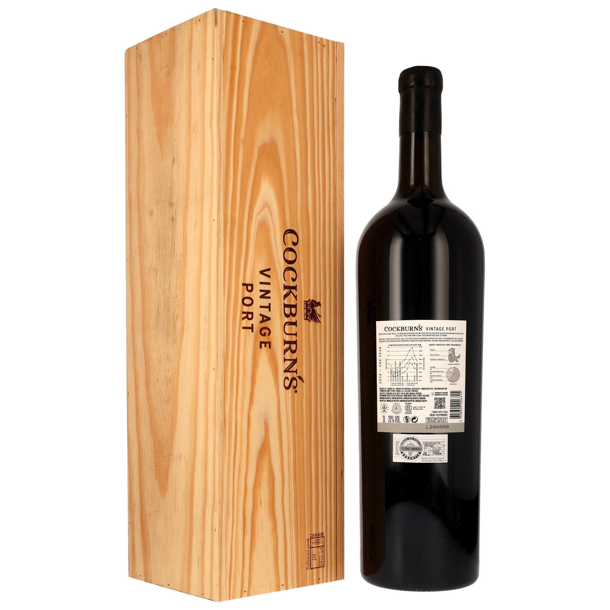 Cockburns 2024 Vintage Port in Einzel-Holzbox  3L