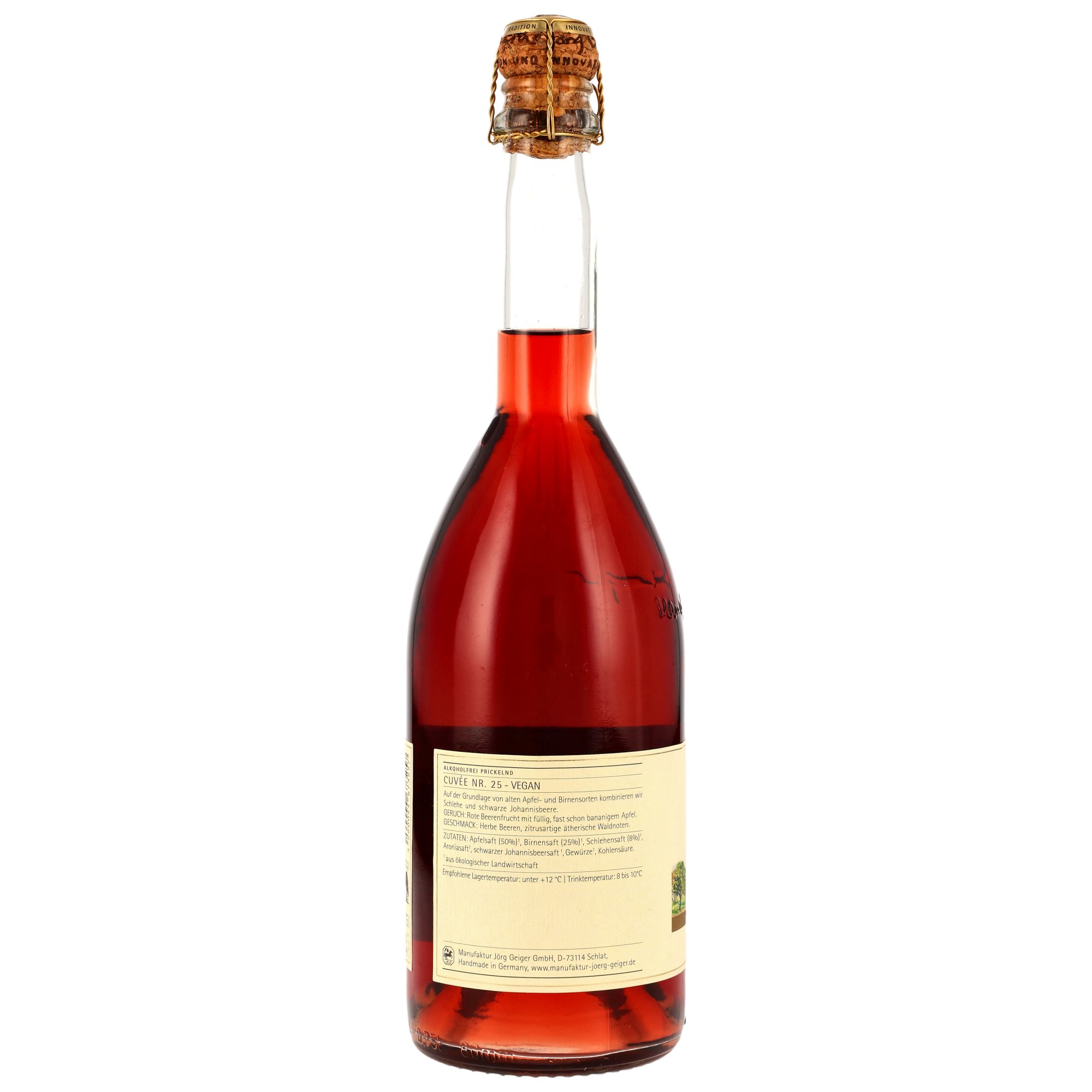 Cuvee Nr. 25 Alkoholfrei (BIO) - MHD Artikel - Manufaktur Jörg Geiger