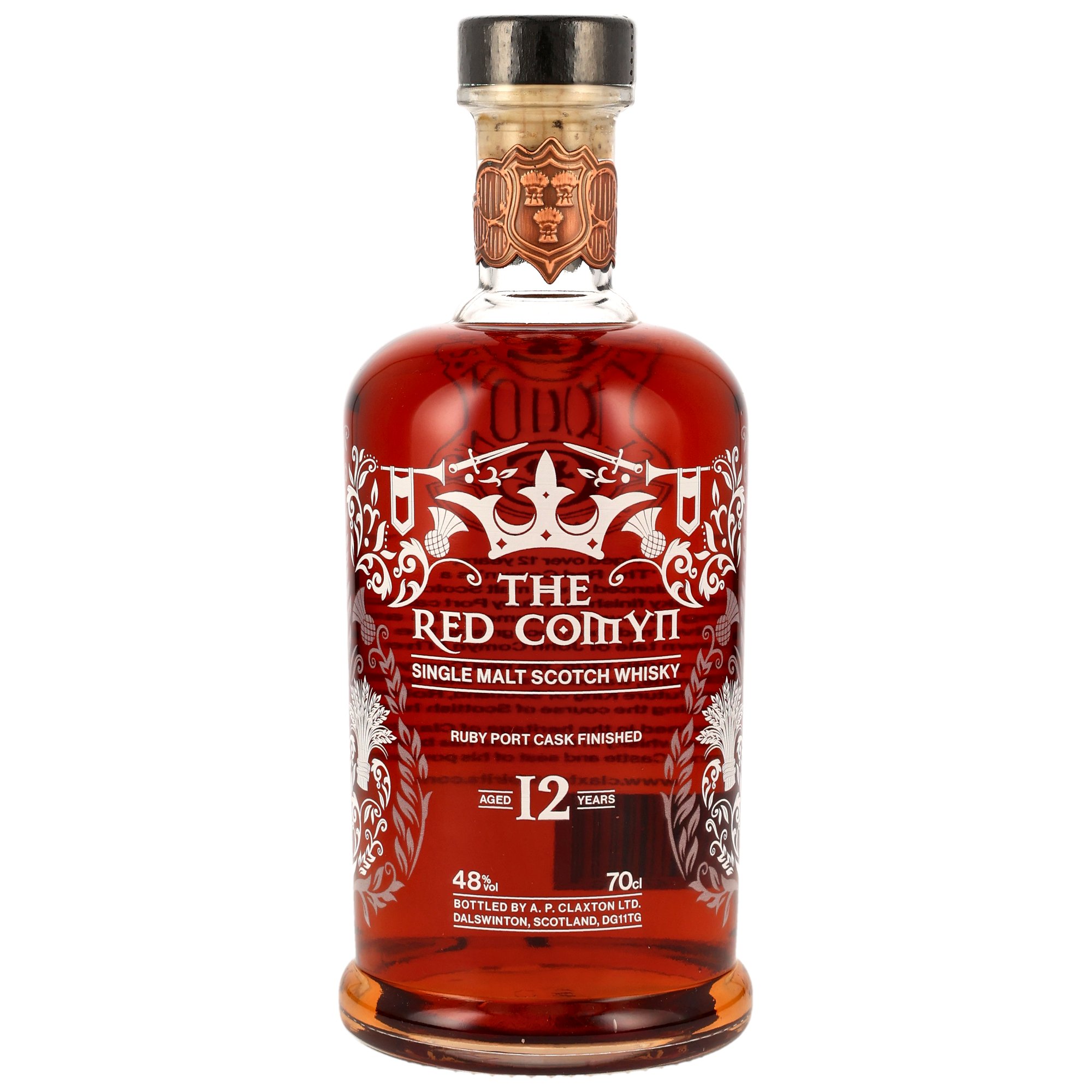 Red Comyn 12 y.o. Single Malt Scotch Whisky - Ruby Port Cask Finish - (Claxtons)