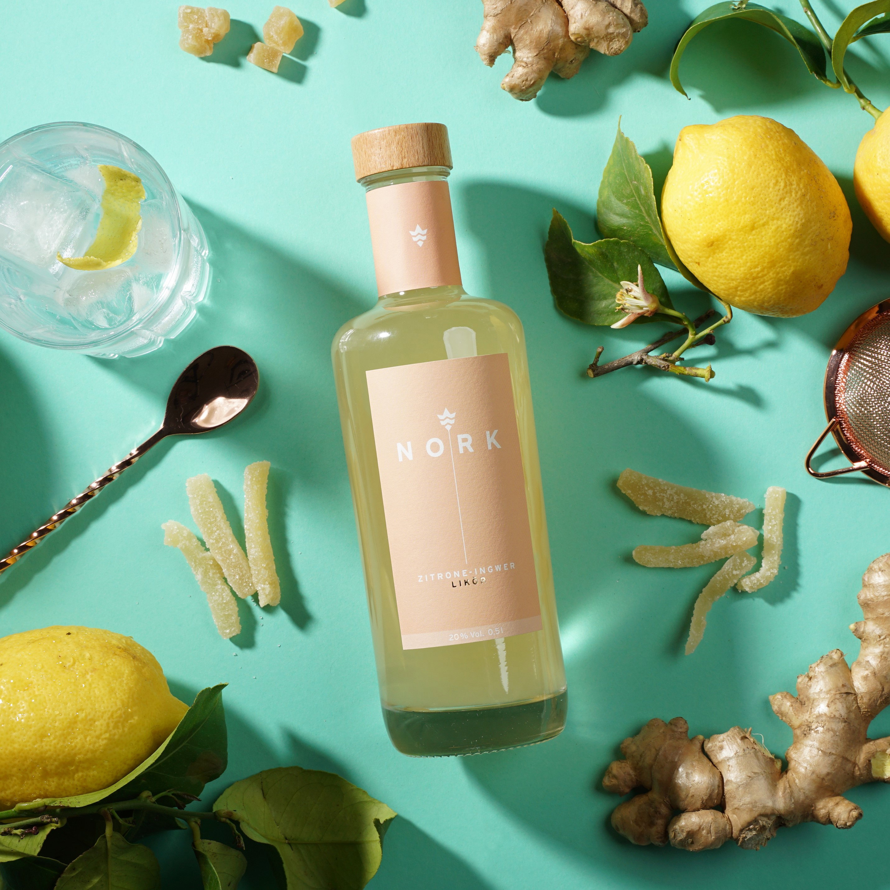 Nork Zitrone-Ingwer Likör