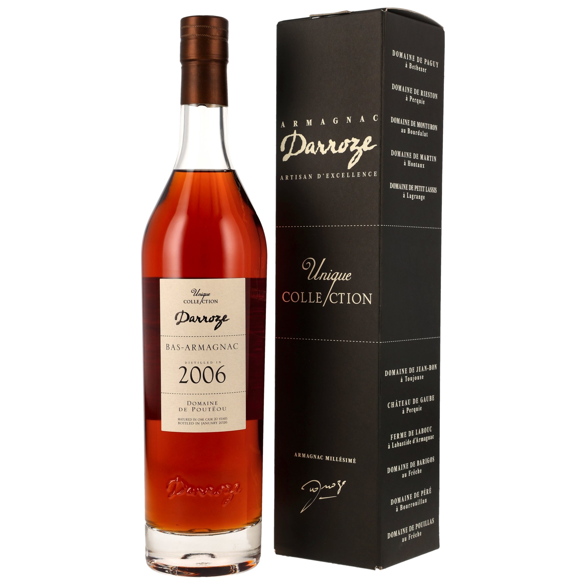 Domaine de Pouteou 2006/2026 - 20 y.o. - Armagnac Darroze