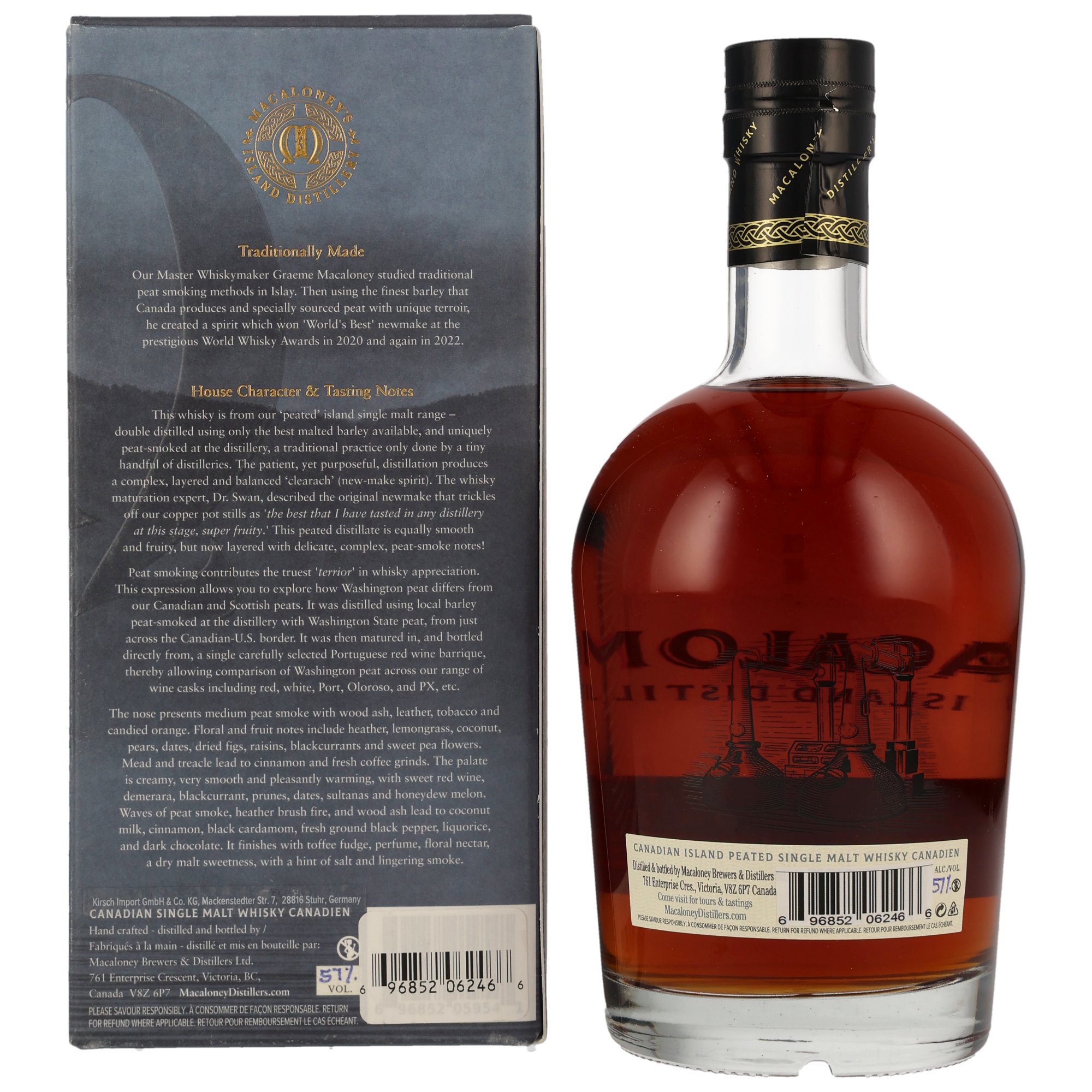 Macaloney - Peat Project CS Red Wine #164 - Canadian Single Malt