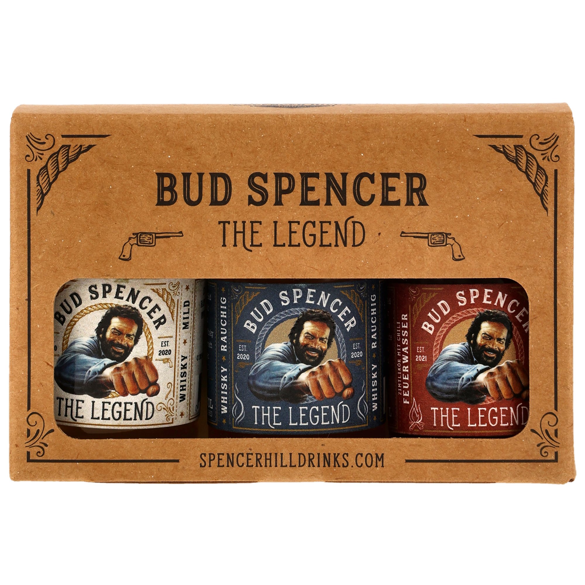 Bud Spencer The Legend Tasting Box 3x0,05l - Neue Ausstattung