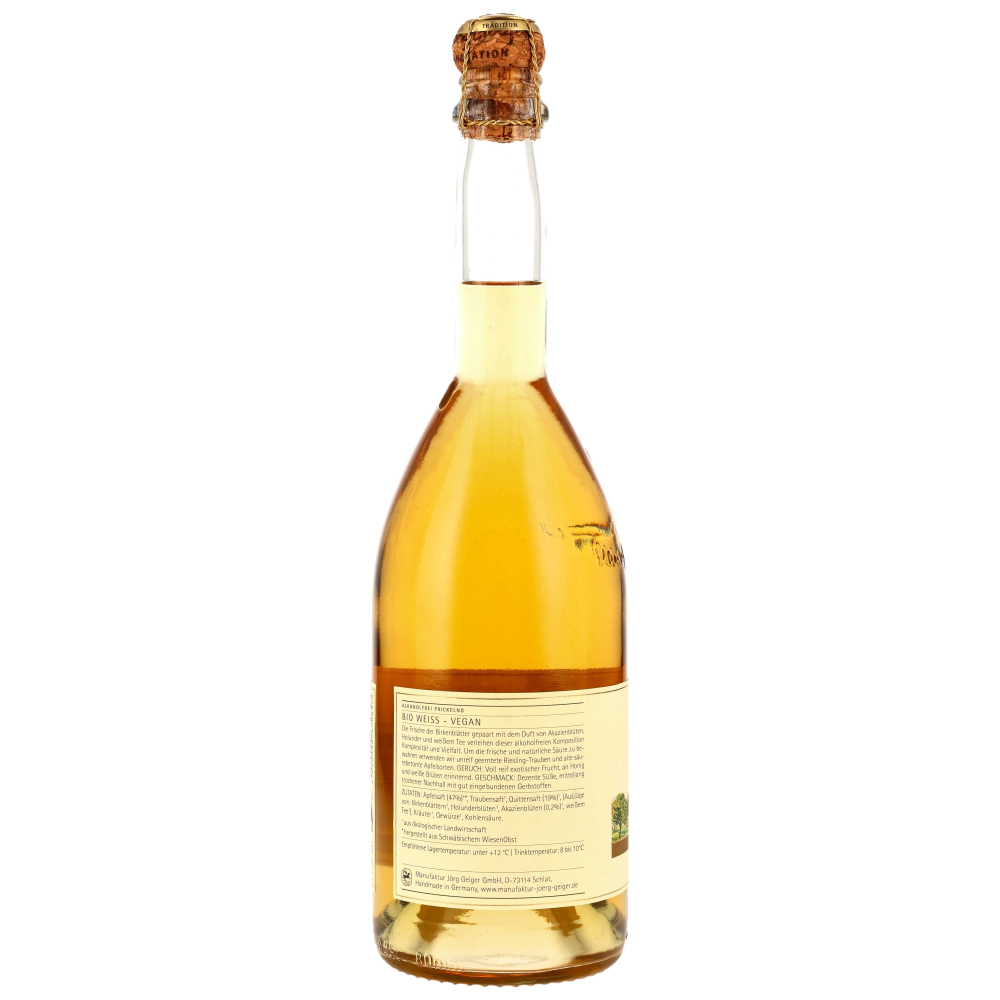 Bio-Weiß Alkoholfrei - MHD Artikel - Manufaktur Jörg Geiger