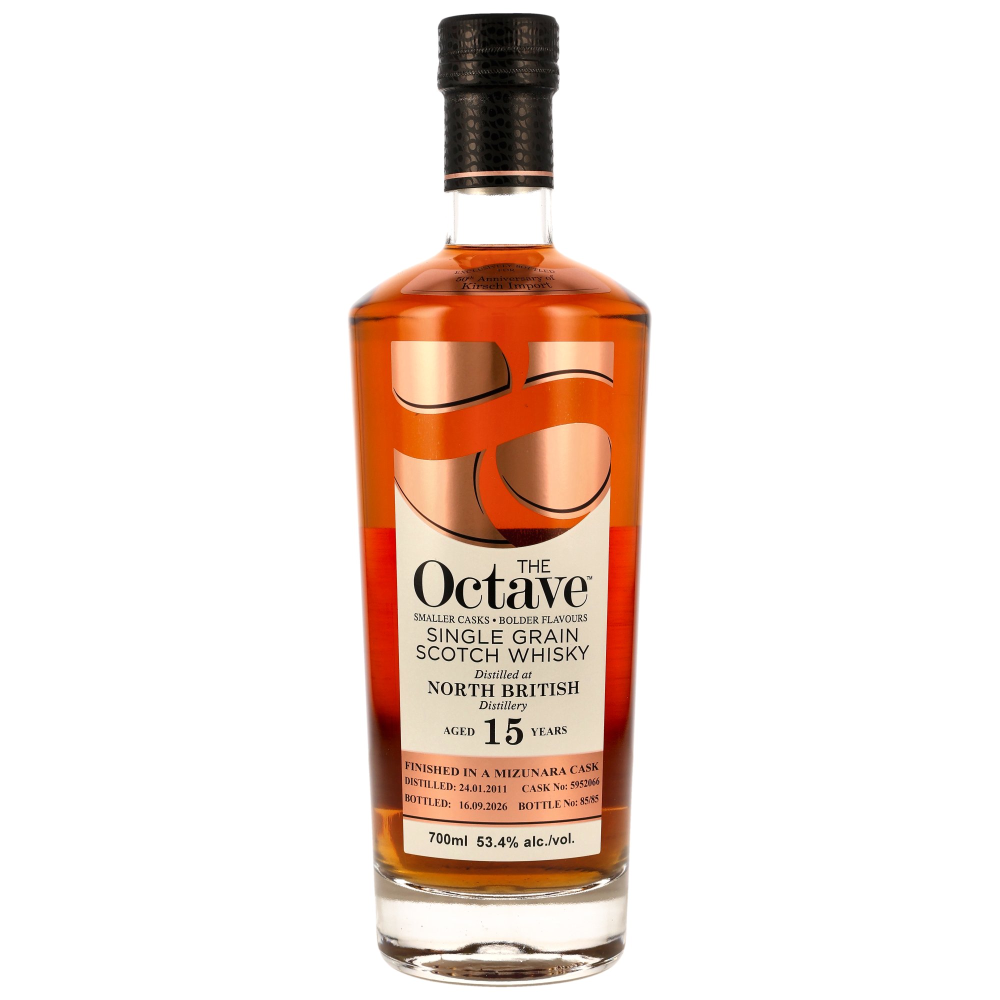 North British 2011/2026 - 15 y.o. - Mizunara Cask Finish #5952066 -The Octave - 50th Anniversary Kirsch Import