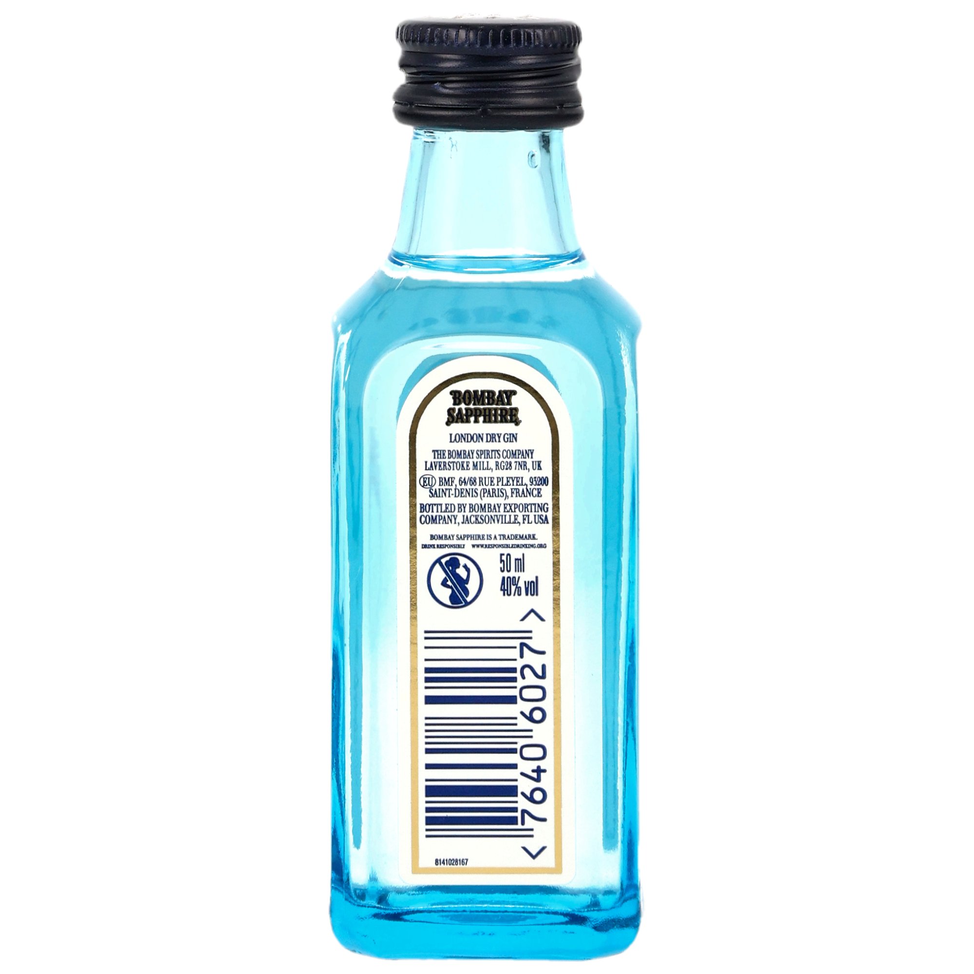 Bombay Sapphire / London Dry Gin - Mini neue Ausstatung