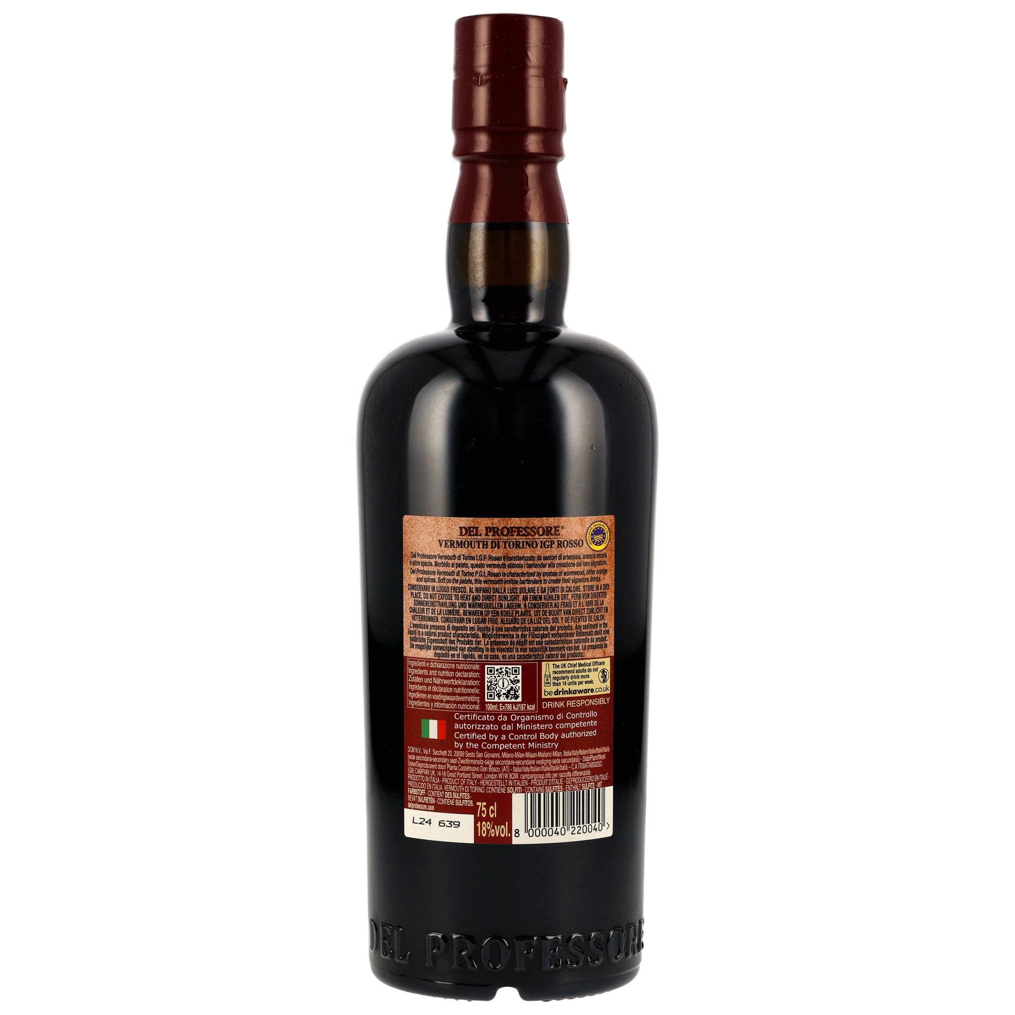 Vermouth del Professore - Torino Rosso (Neue EAN)