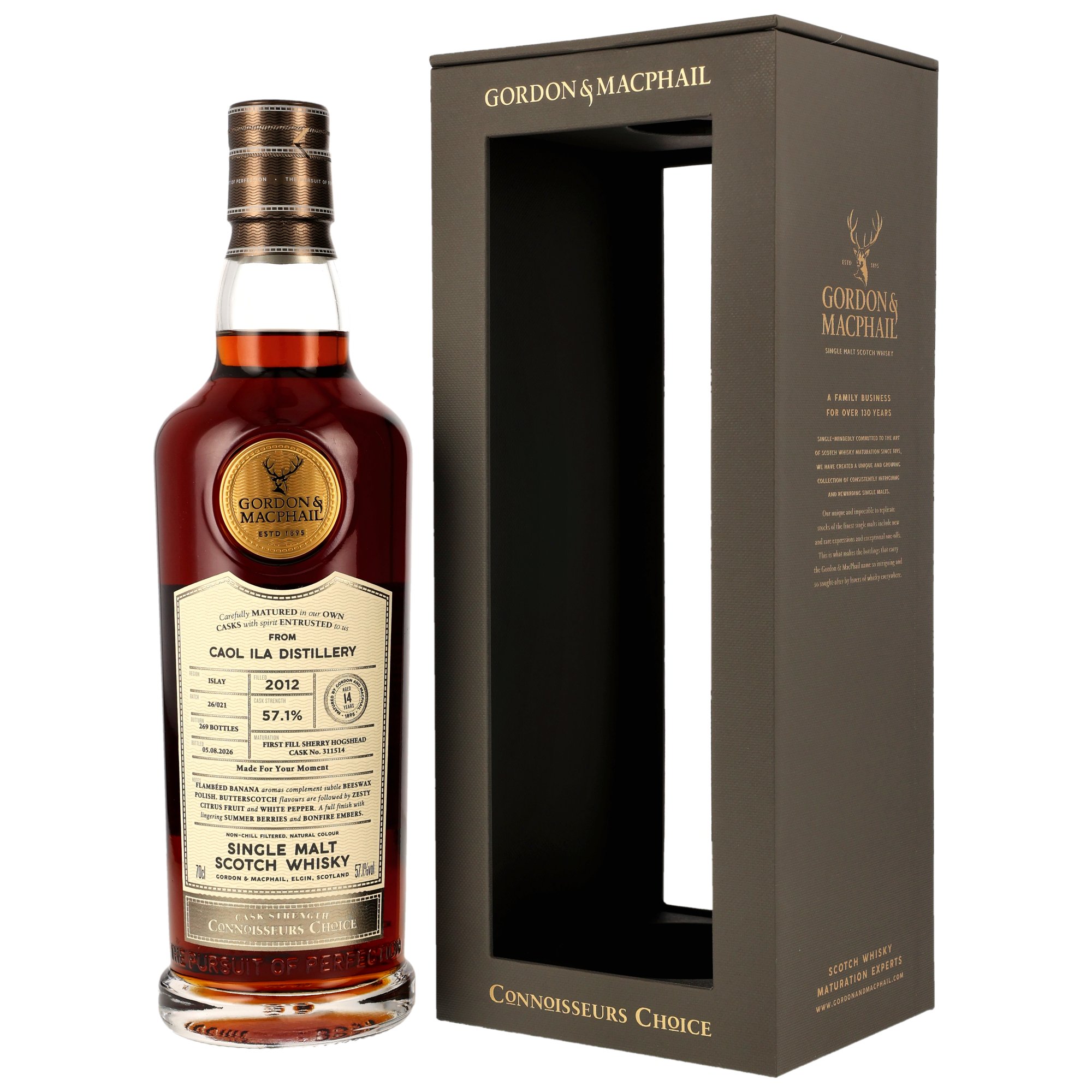 Caol Ila 2012/2026 - 14 y.o. - 1st Fill Sherry Cask  #311514 - G&M CC CS