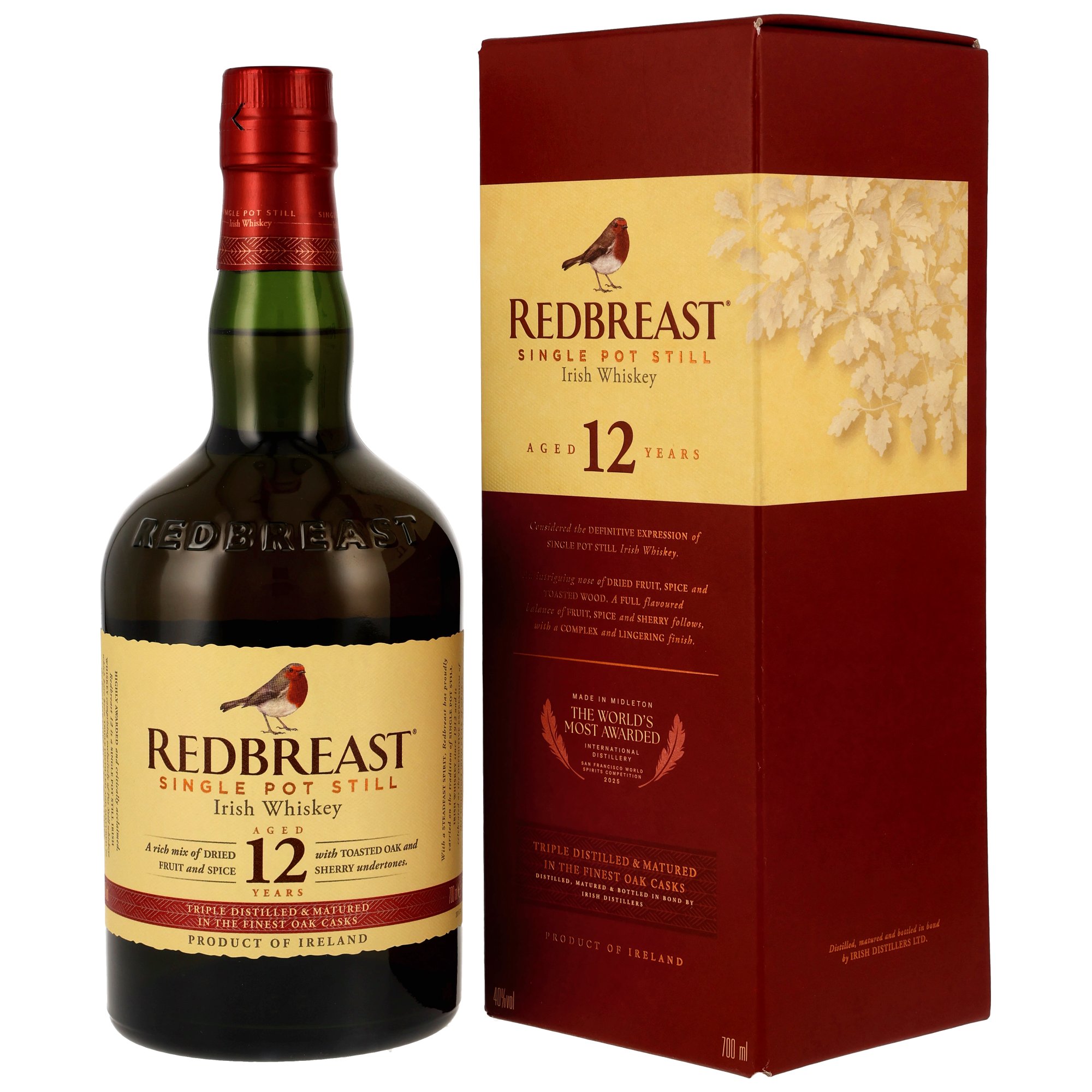 Redbreast 12 y.o. - Bourbon Barrels & Oloroso Sherry Butts - Neue GP 2026