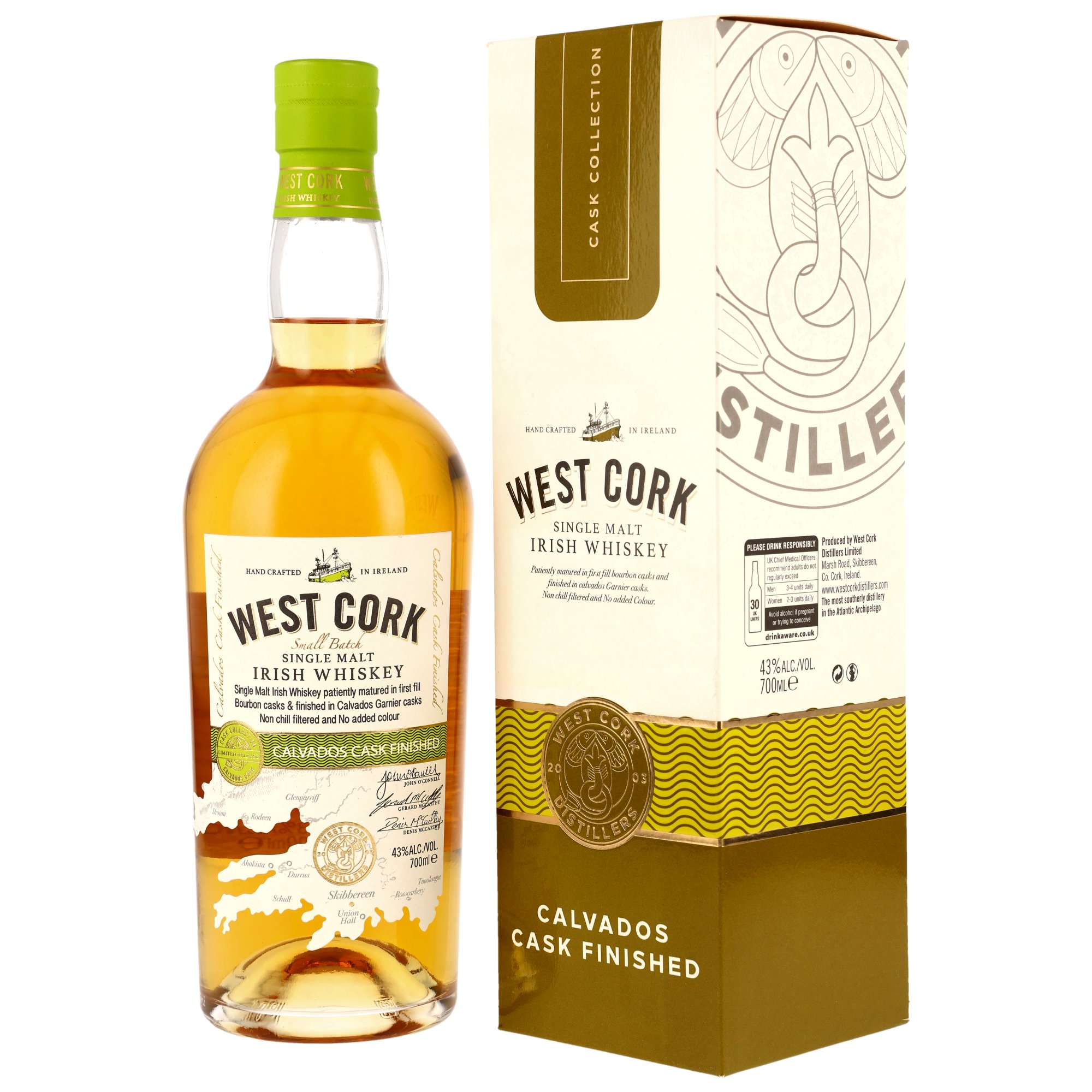 West Cork Single Malt Calvados Cask Finish in GP