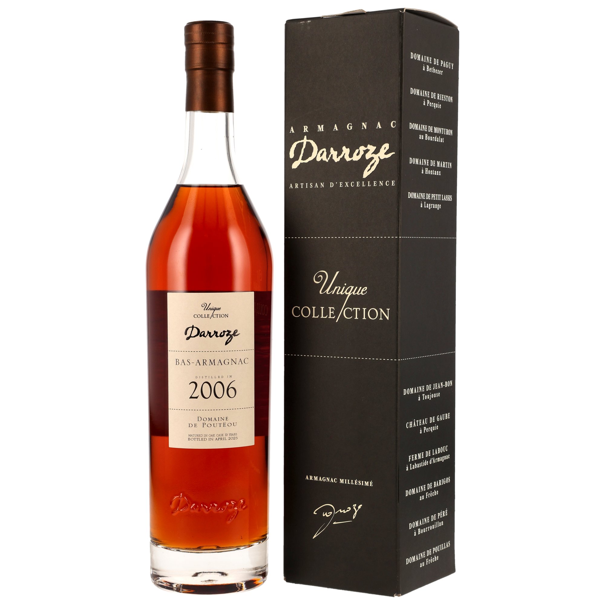 Domaine de Pouteou 2006/2025 - 19 y.o. - Armagnac Darroze