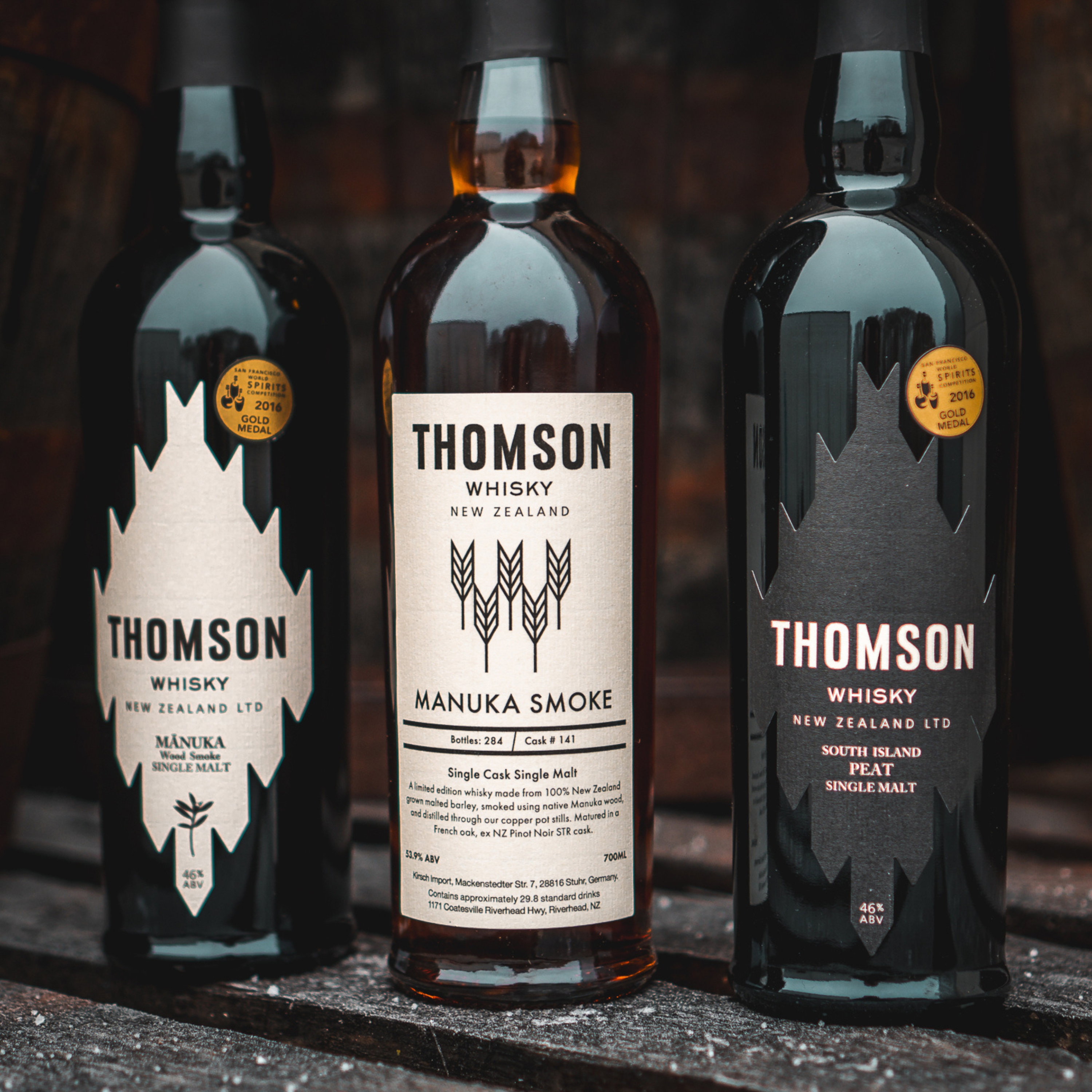 Thomson New Zealand Single Malt Whisky - South Island Peat