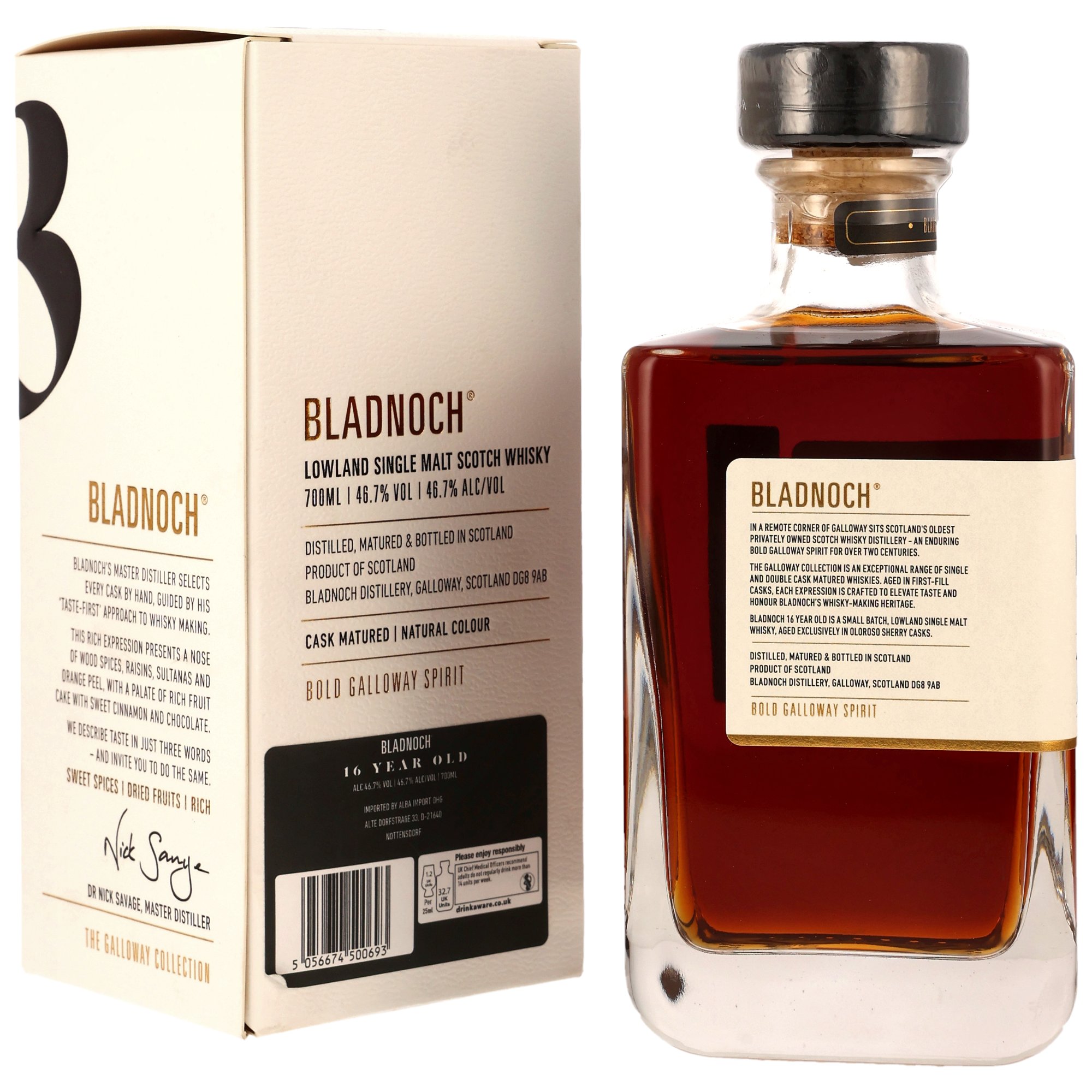 Bladnoch 16 y.o. Oloroso Sherry Cask - The Galloway Collection Neue GP