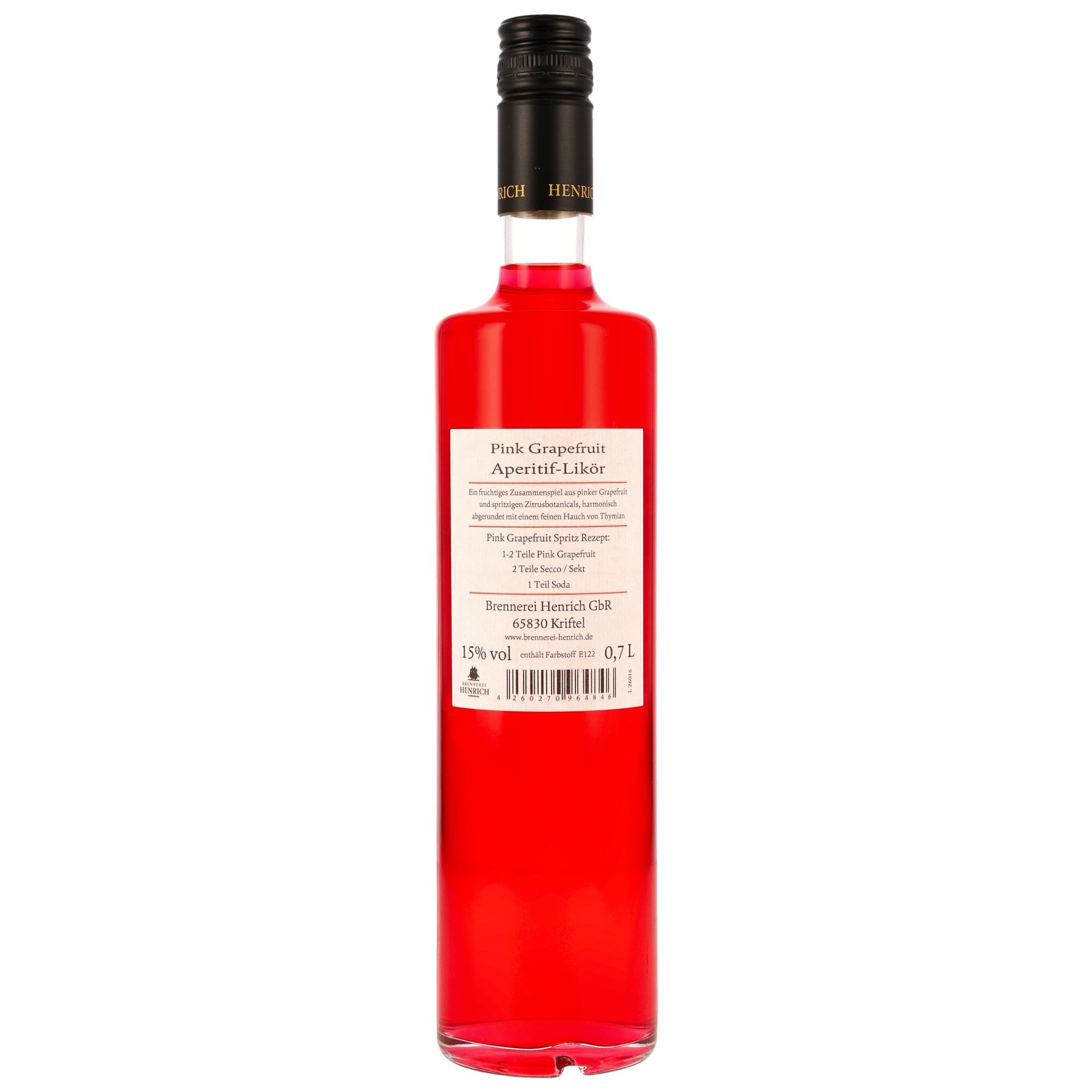 Pink Grapefruit Aperitif-Likör - Brennerei Henrich