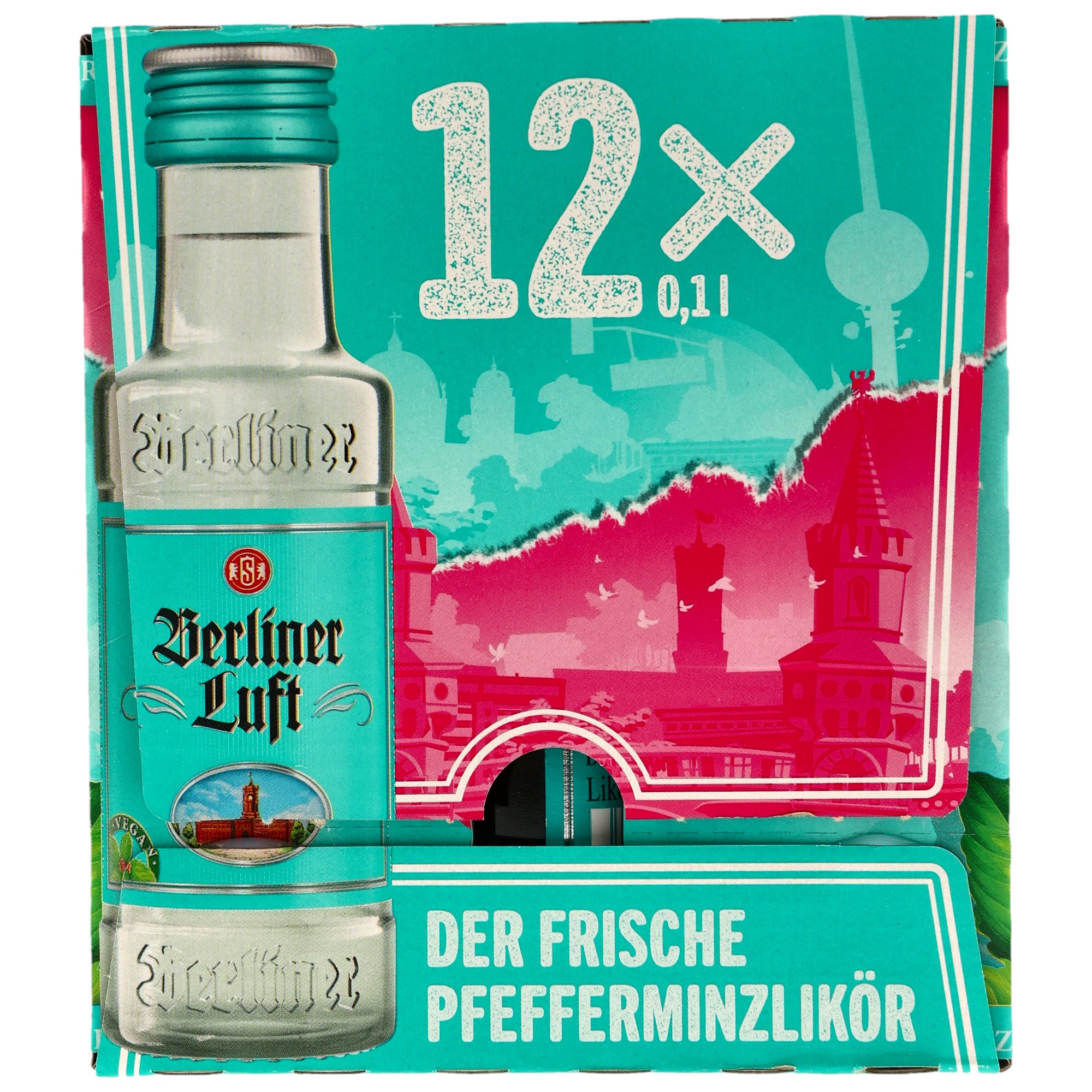 Berliner Luft Pfefferminzlikör 100ml VPE 12x0,1 Neue Ausstattung