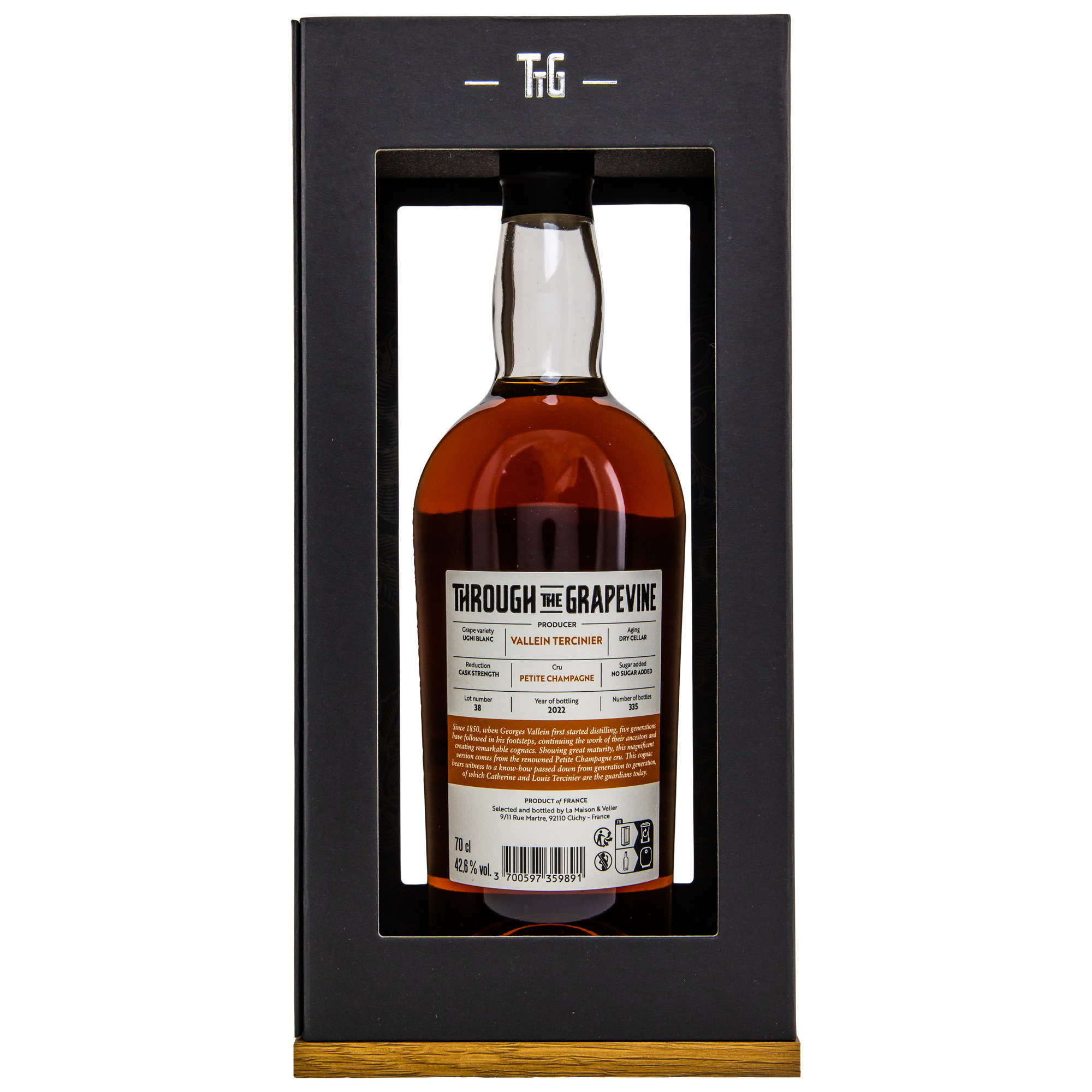 Vallein Tercinier Lot 38  Cognac - THROUGH THE GRAPEVINE