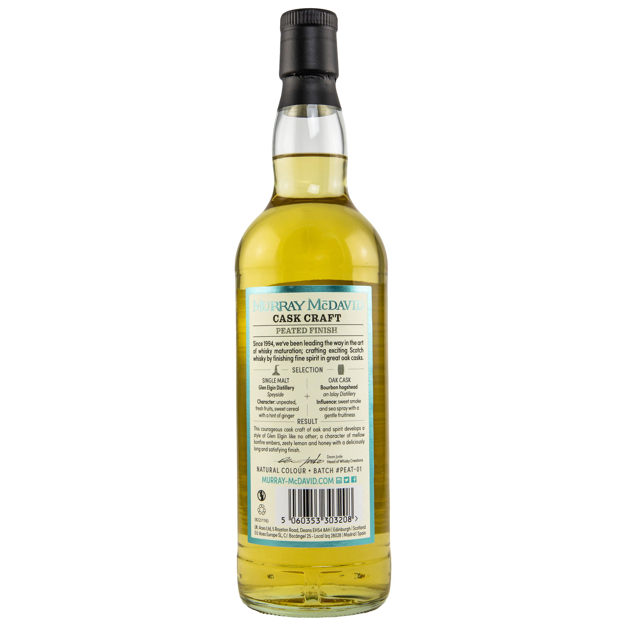 Glen Elgin Peated Islay Cask Finish - Murray McDavid