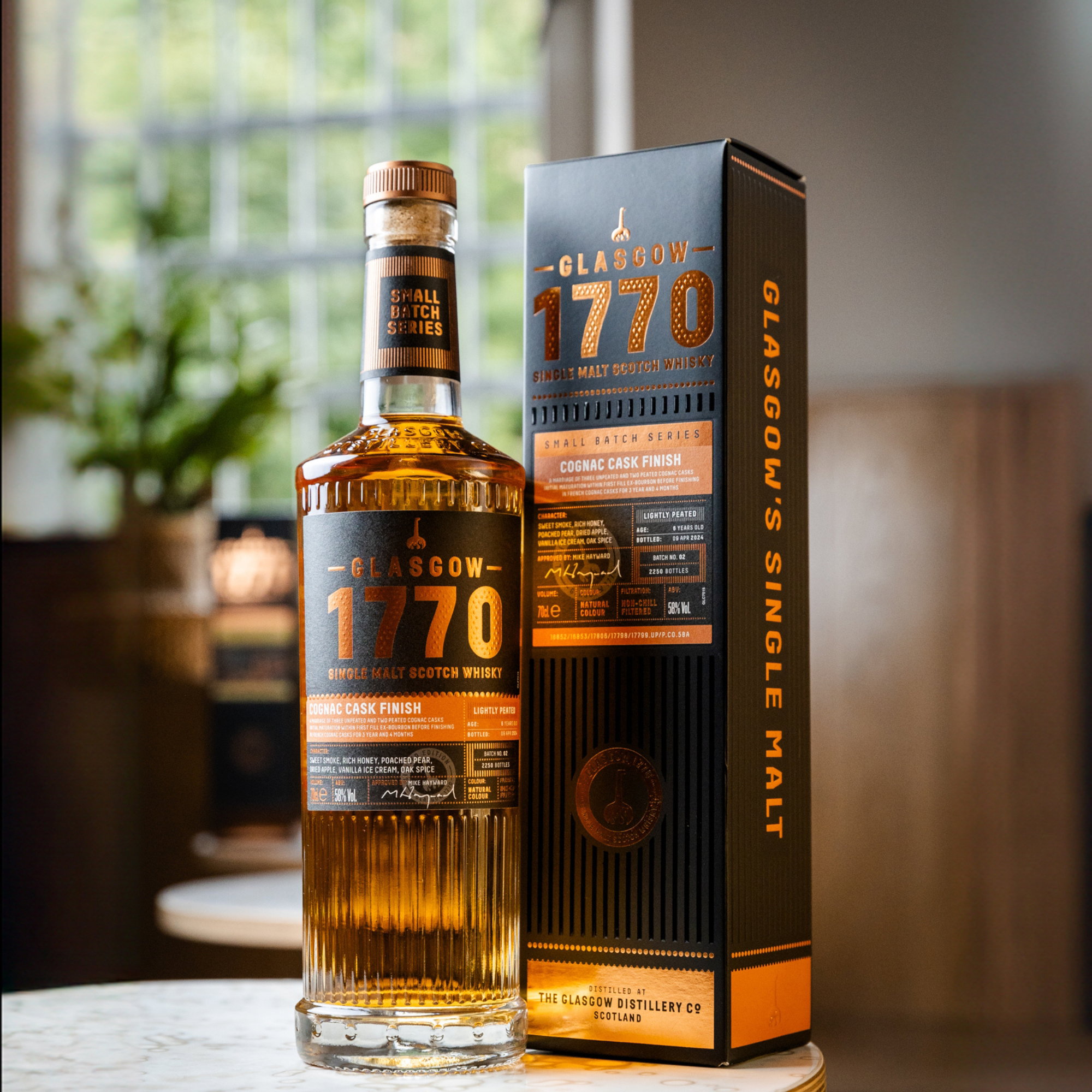 Glasgow 1770 - 6 y.o. -  Lightly Peated - Cognac Cask Finish