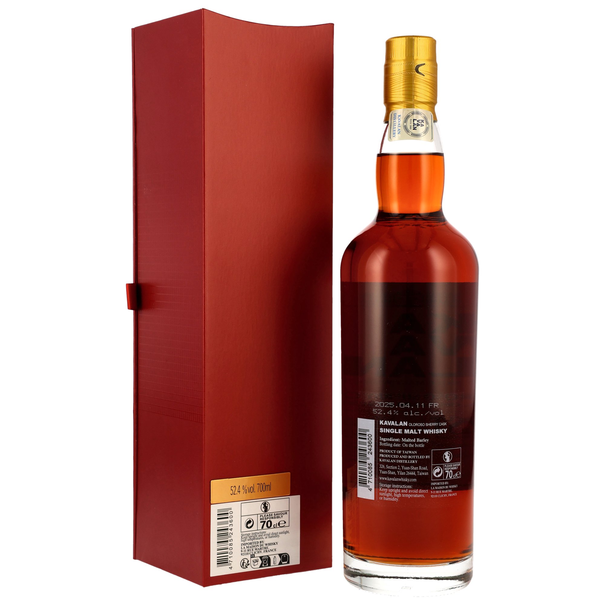 Kavalan Solist -  Oloroso Sherry Cask - 52,4%