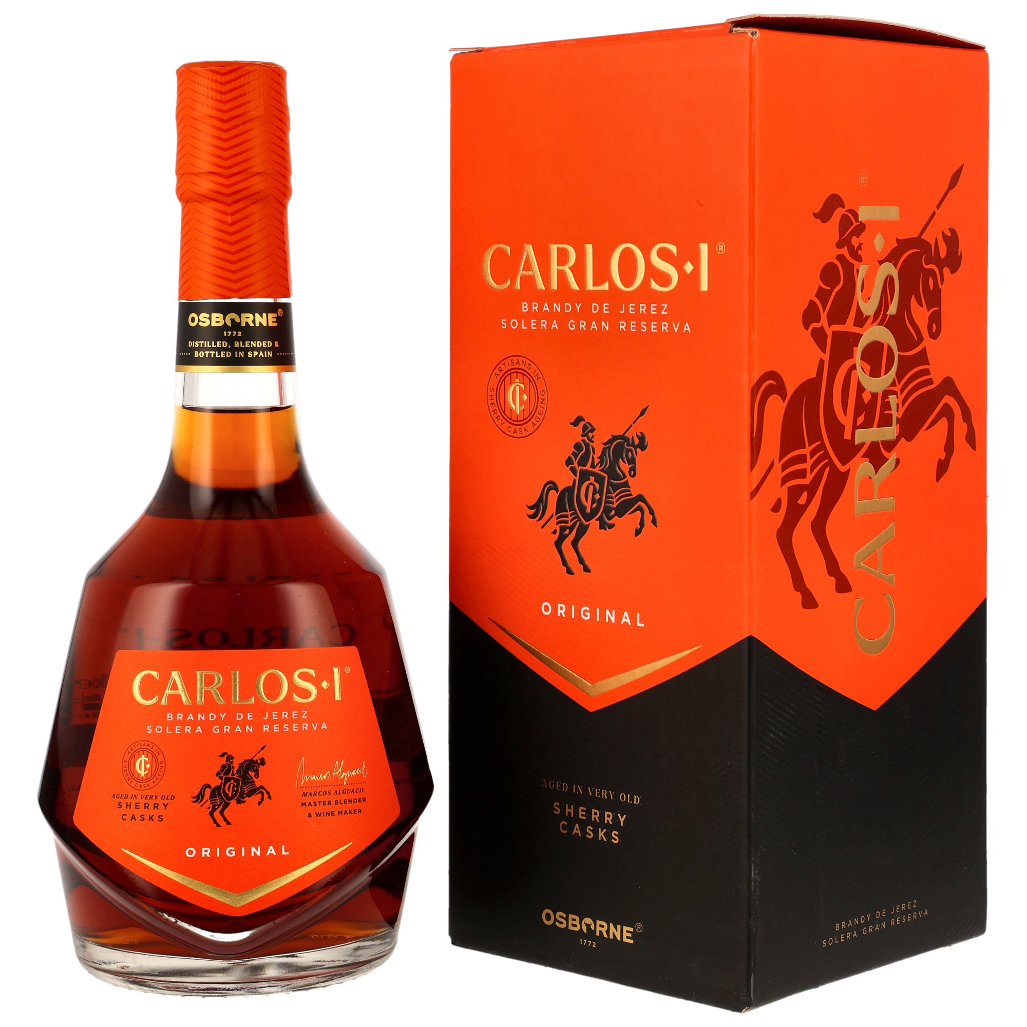 Carlos I Solera Gran Reserva Brandy - neue Ausstattung