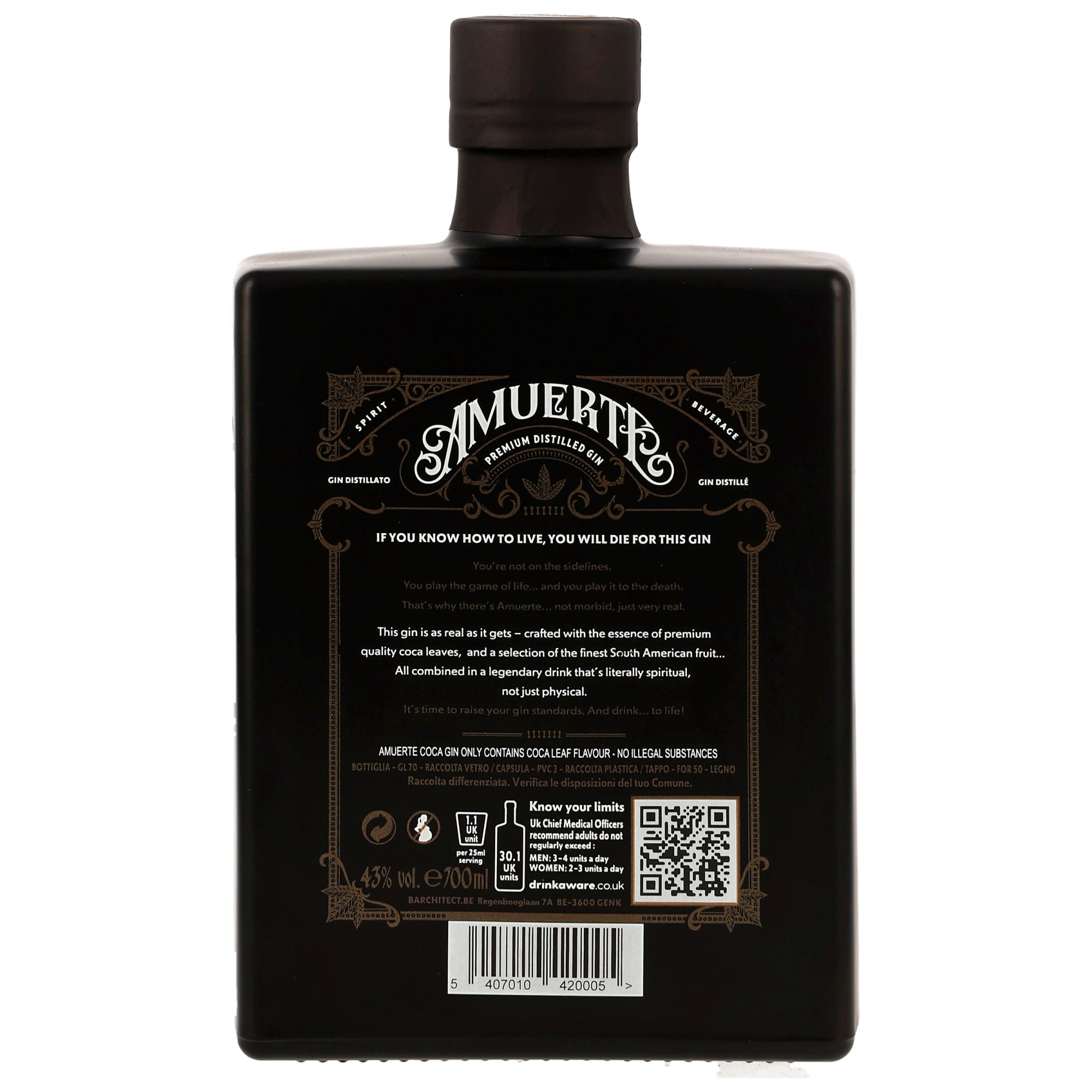 Amuerte Coca Leaf Gin Black Edition